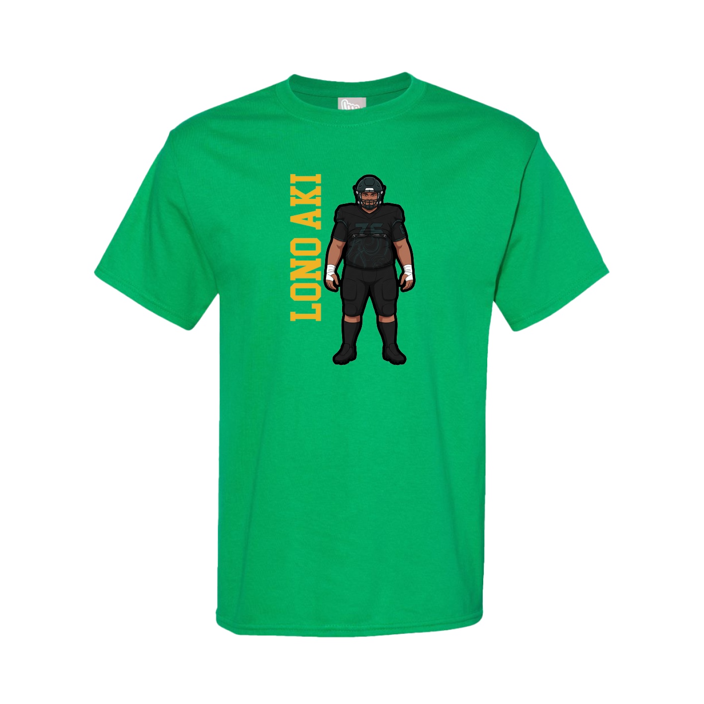 Tee — Name Vertical in Green