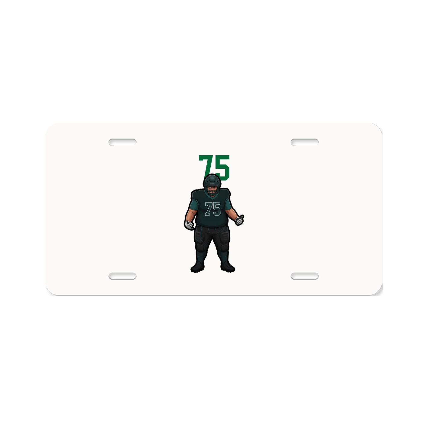 License Plate — Number Top in Classic