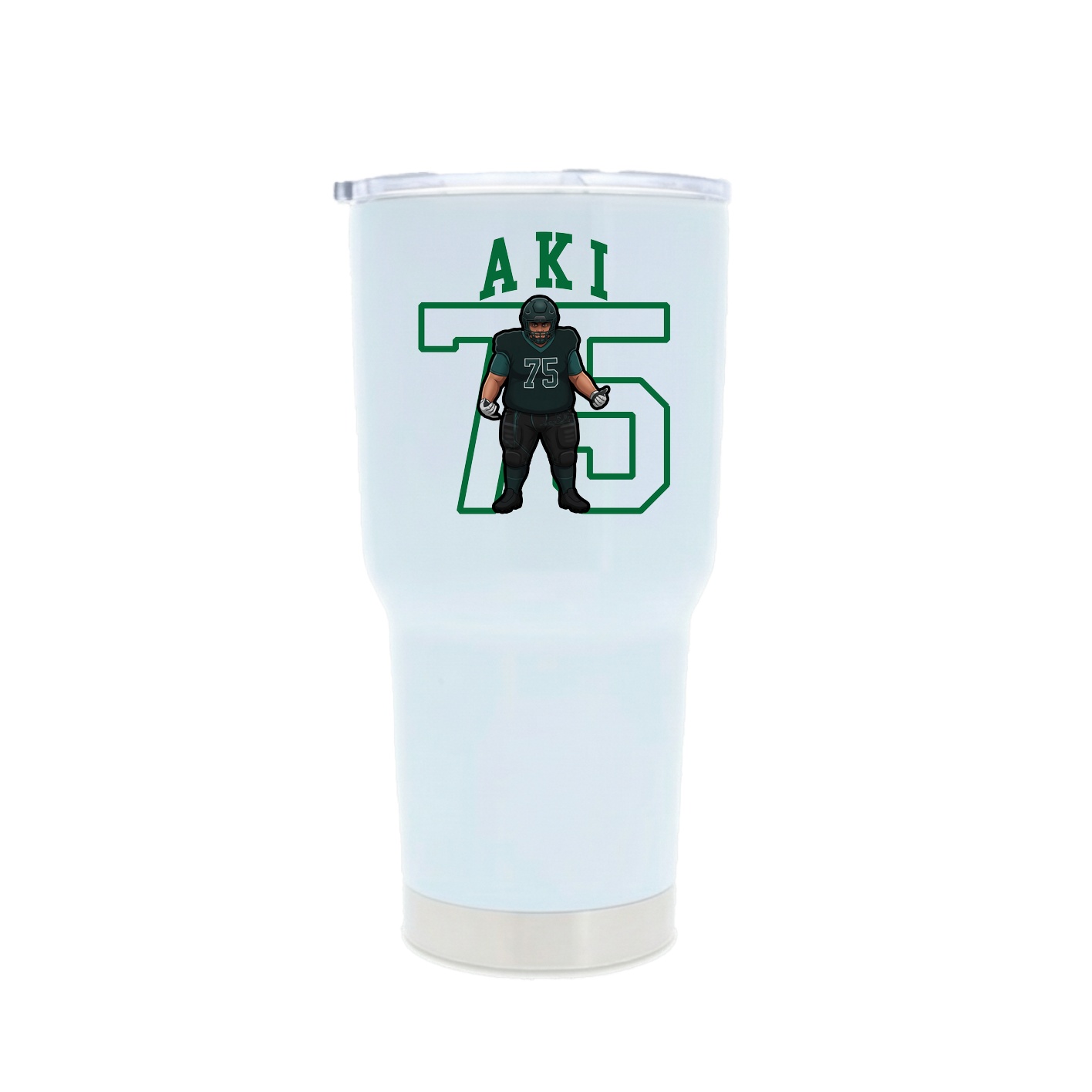 30oz Stainless Steel Tumbler — Shirsey in White