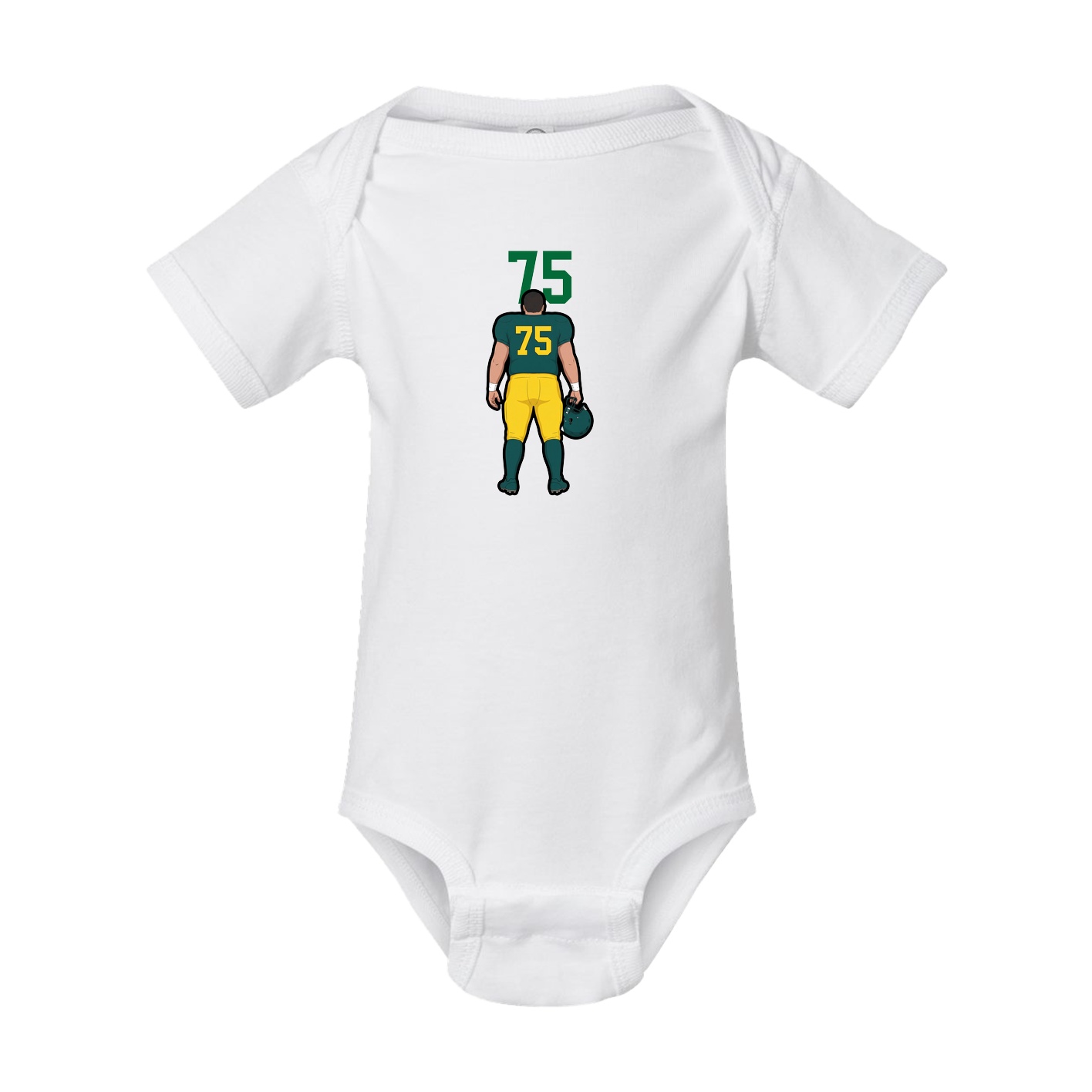 Baby Onesie — Number Top in White