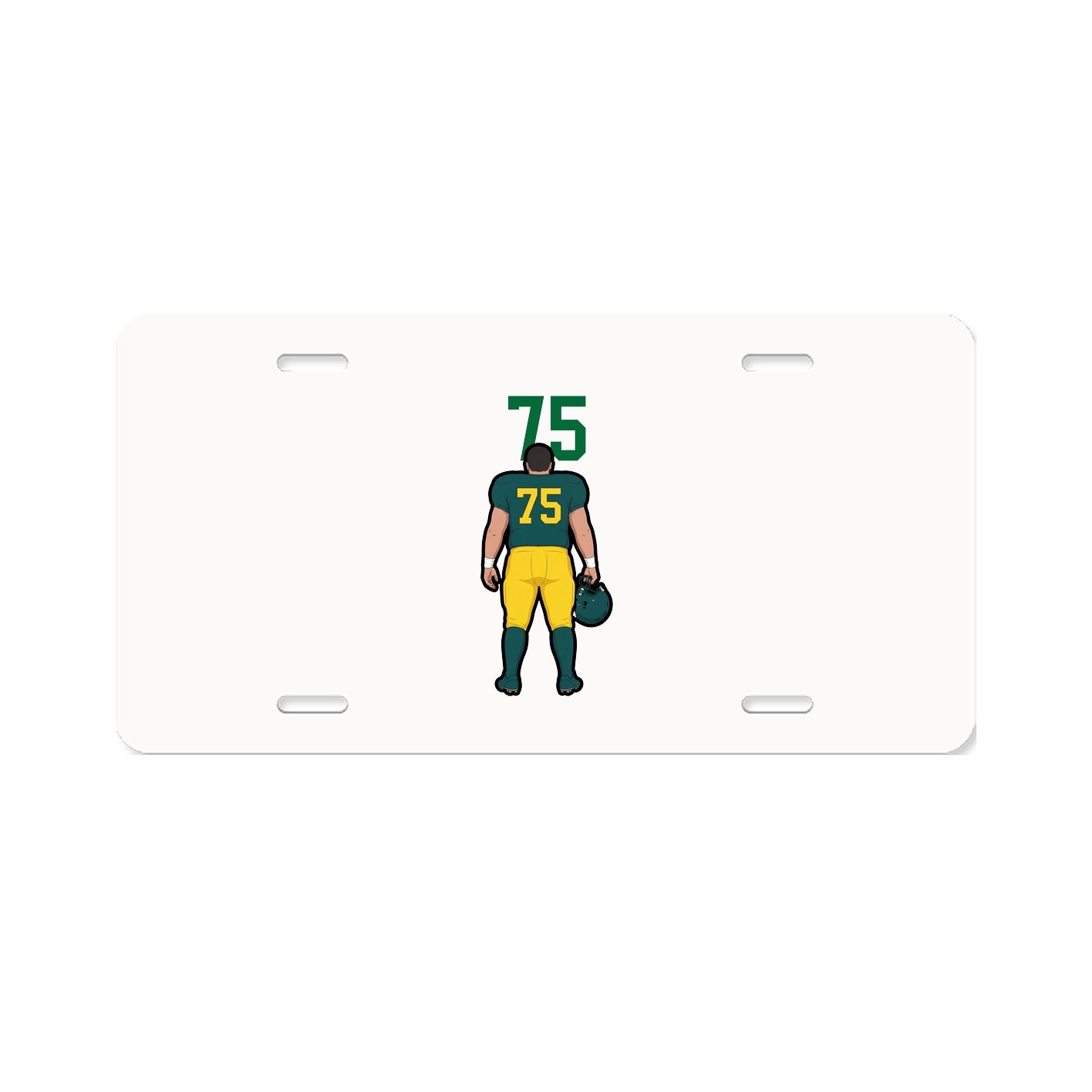 License Plate — Number Top in Classic