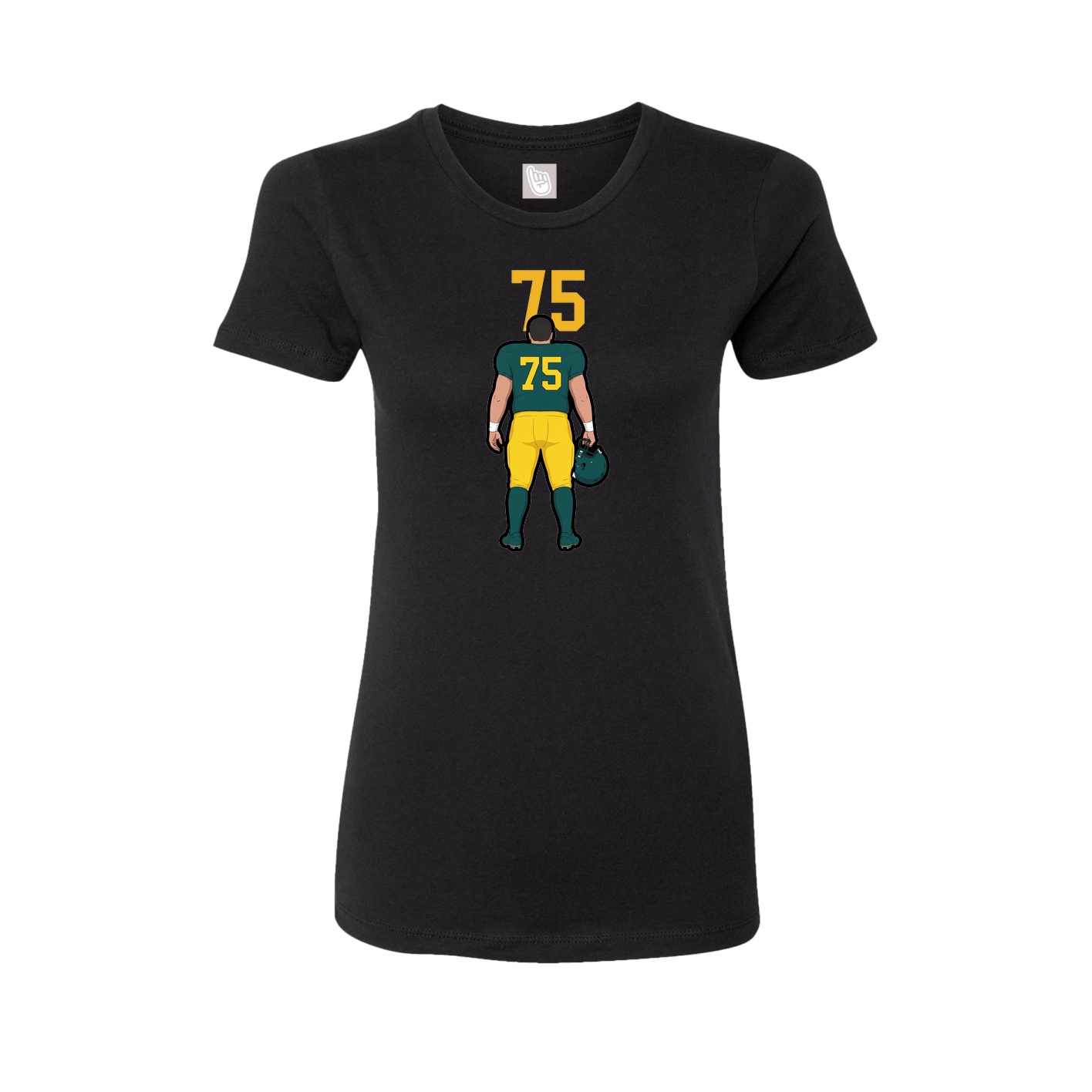 Womens Tee — Number Top in Black