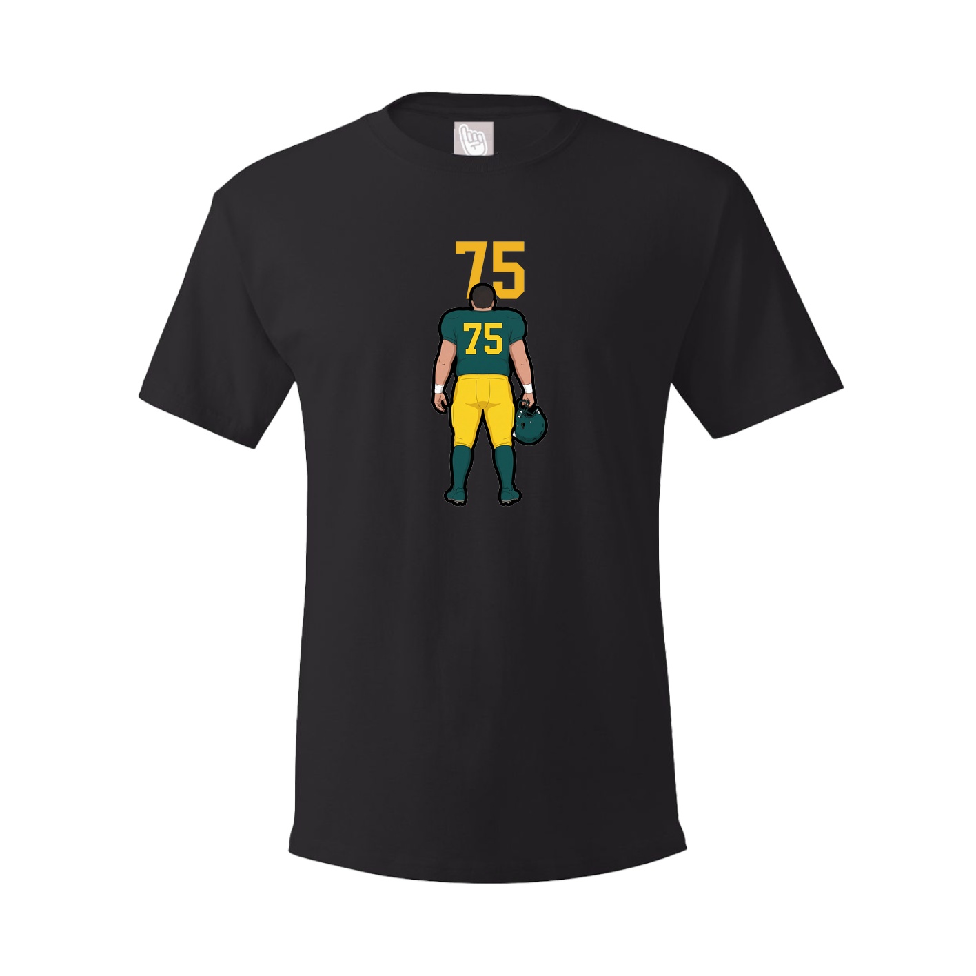 Youth Tee — Number Top in Black