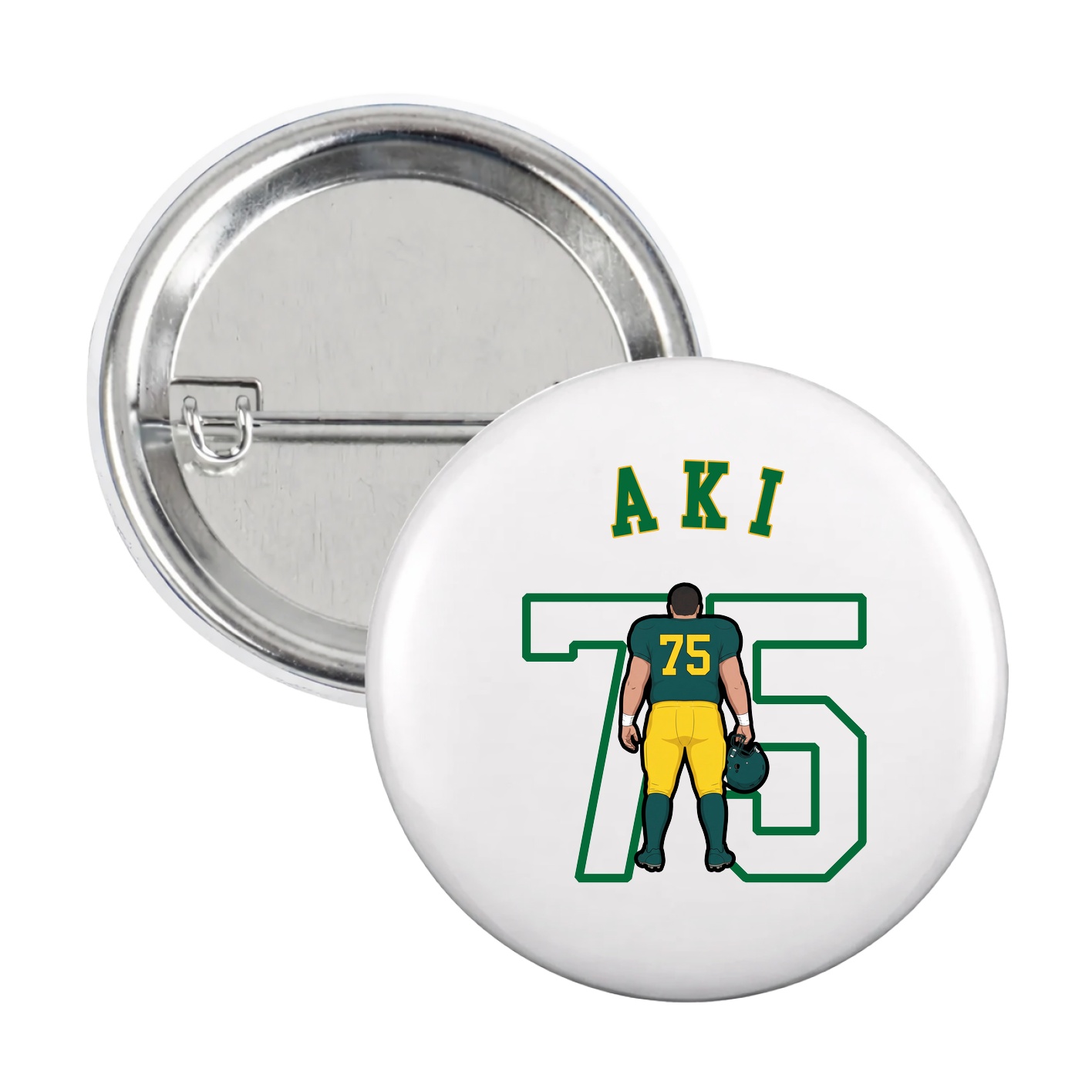 Game Day Button — Shirsey Arch in White