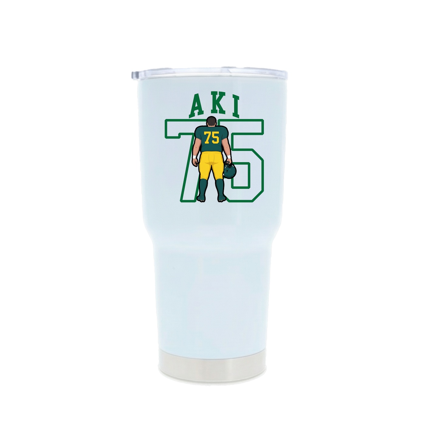 30oz Stainless Steel Tumbler — Shirsey in White