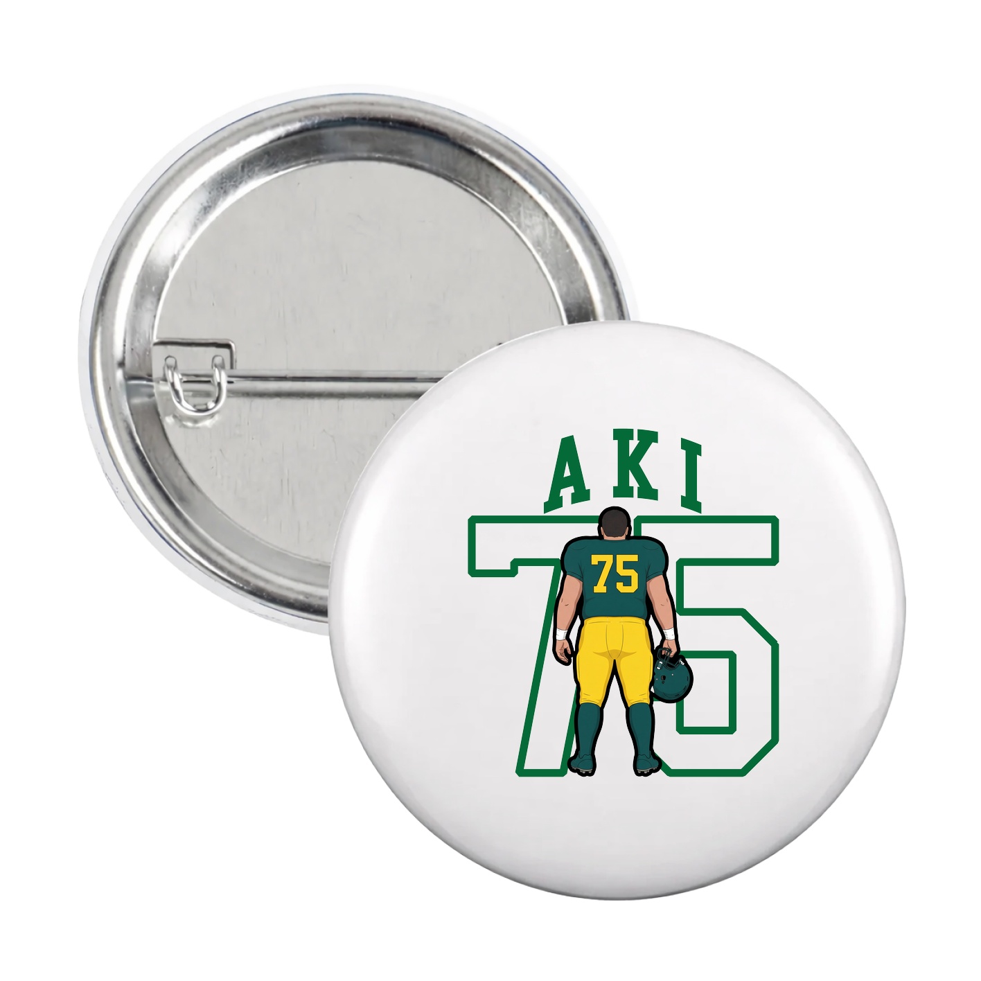 Game Day Button — Shirsey in White