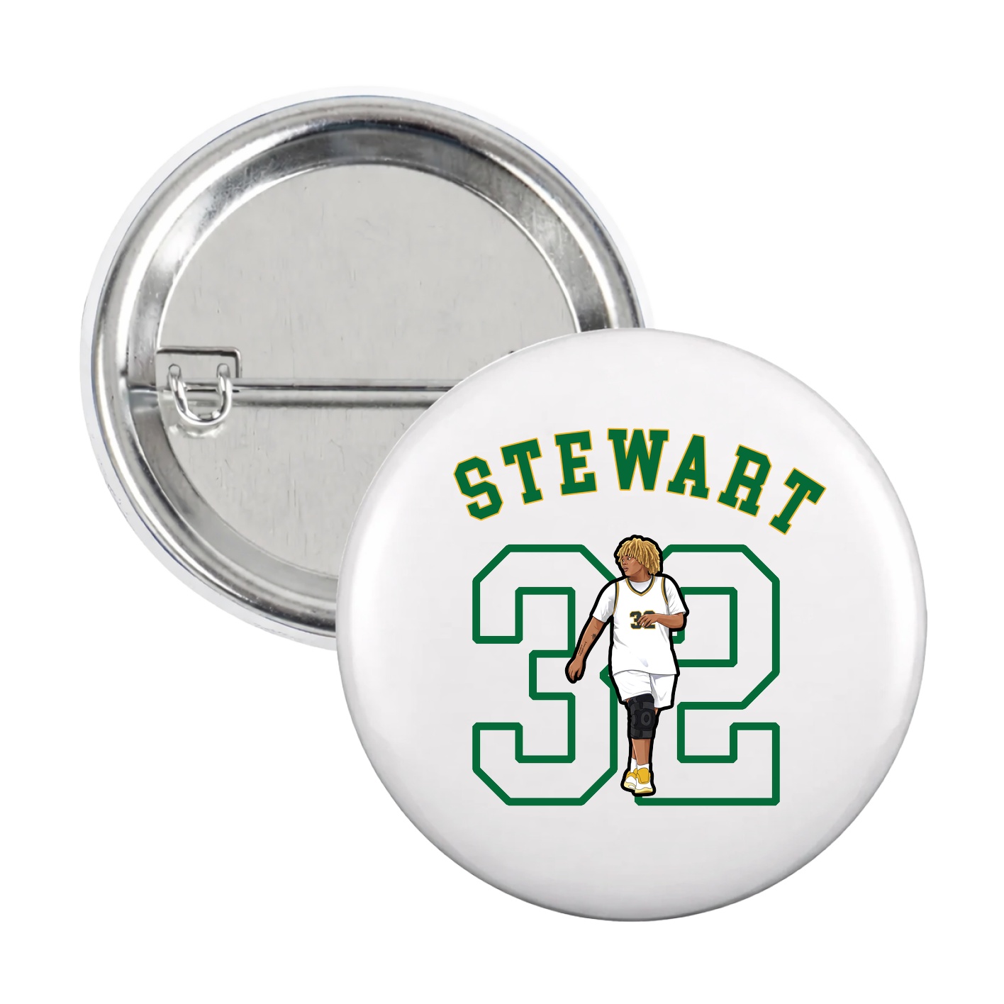 Game Day Button — Shirsey Arch in White