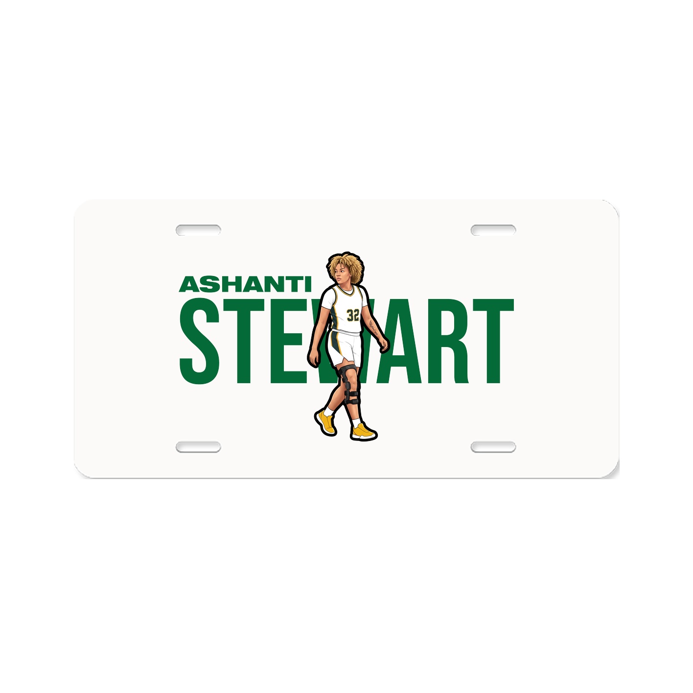 License Plate — Player Name in Classic