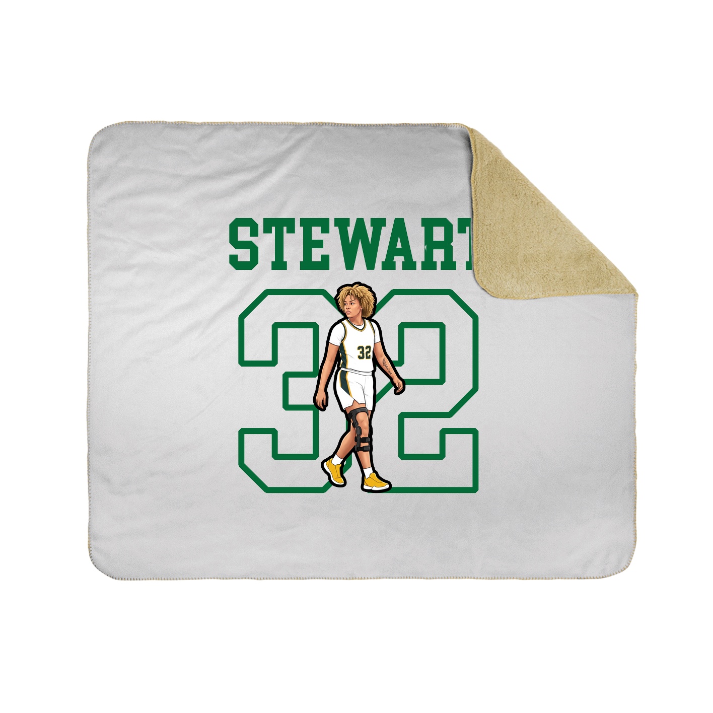 Throw Blanket — Shirsey in White