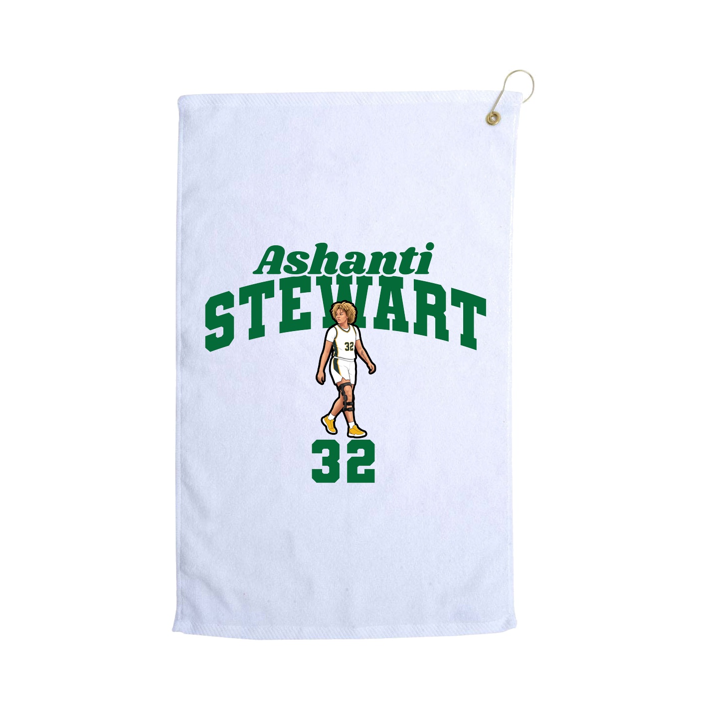 Golf Towel — Signature Arch in White
