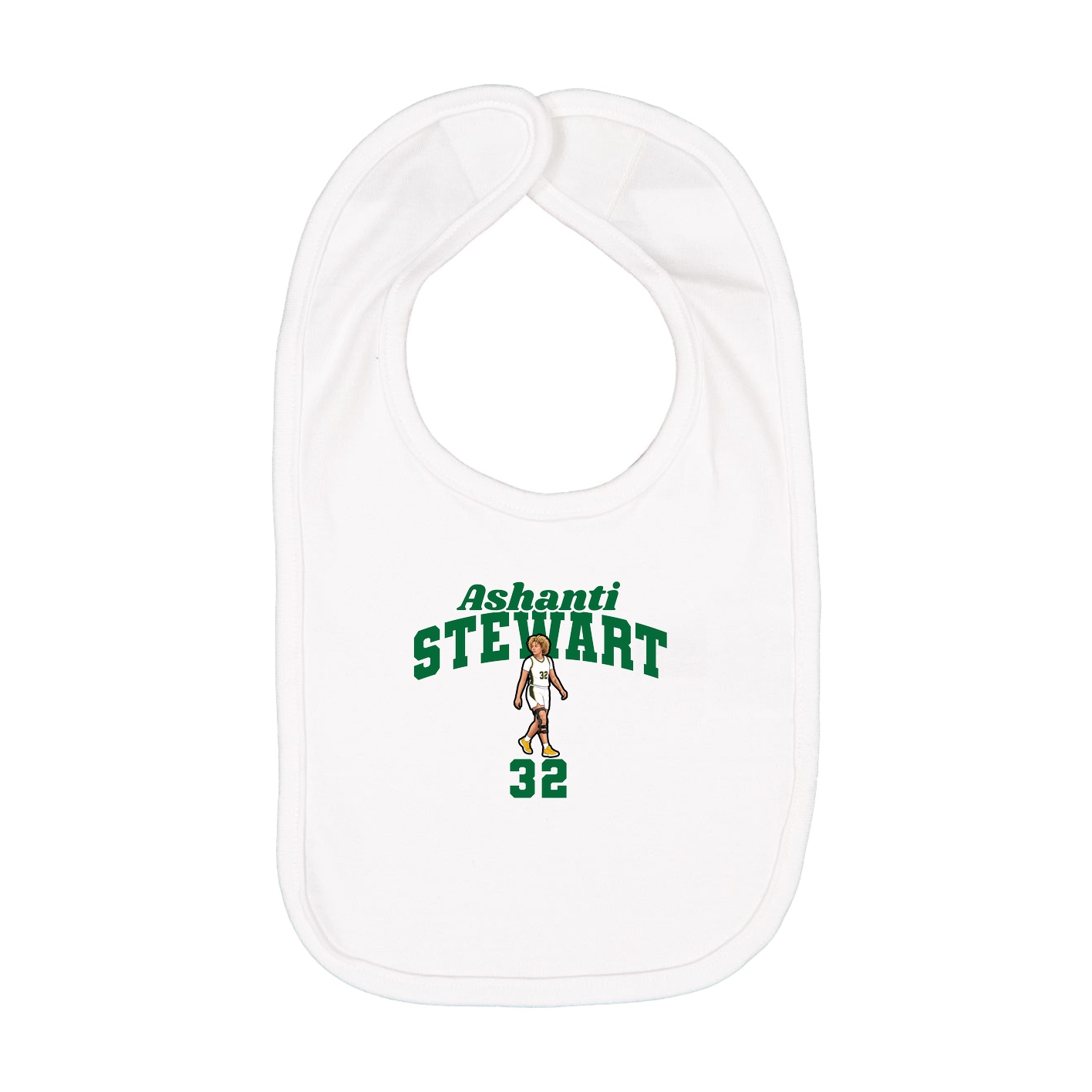 Infant Bib — Signature Arch in White