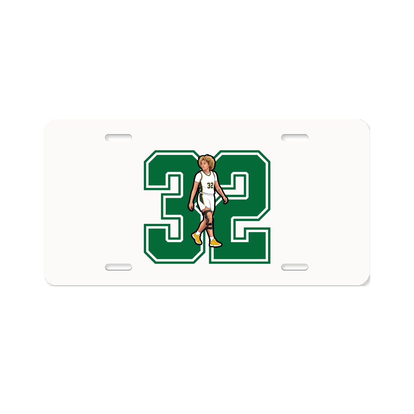 License Plate — Number in Classic