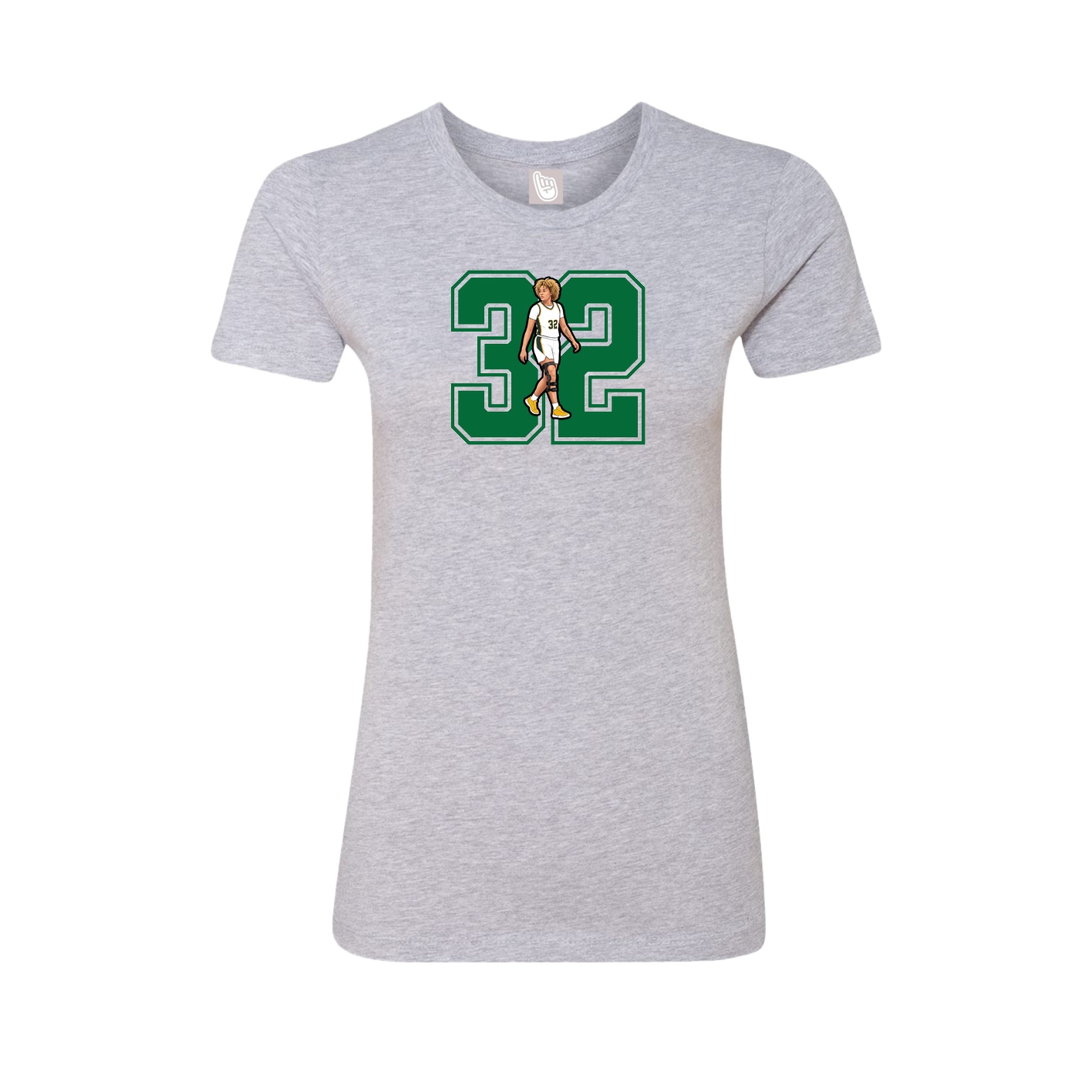Womens Tee — Number in Grey