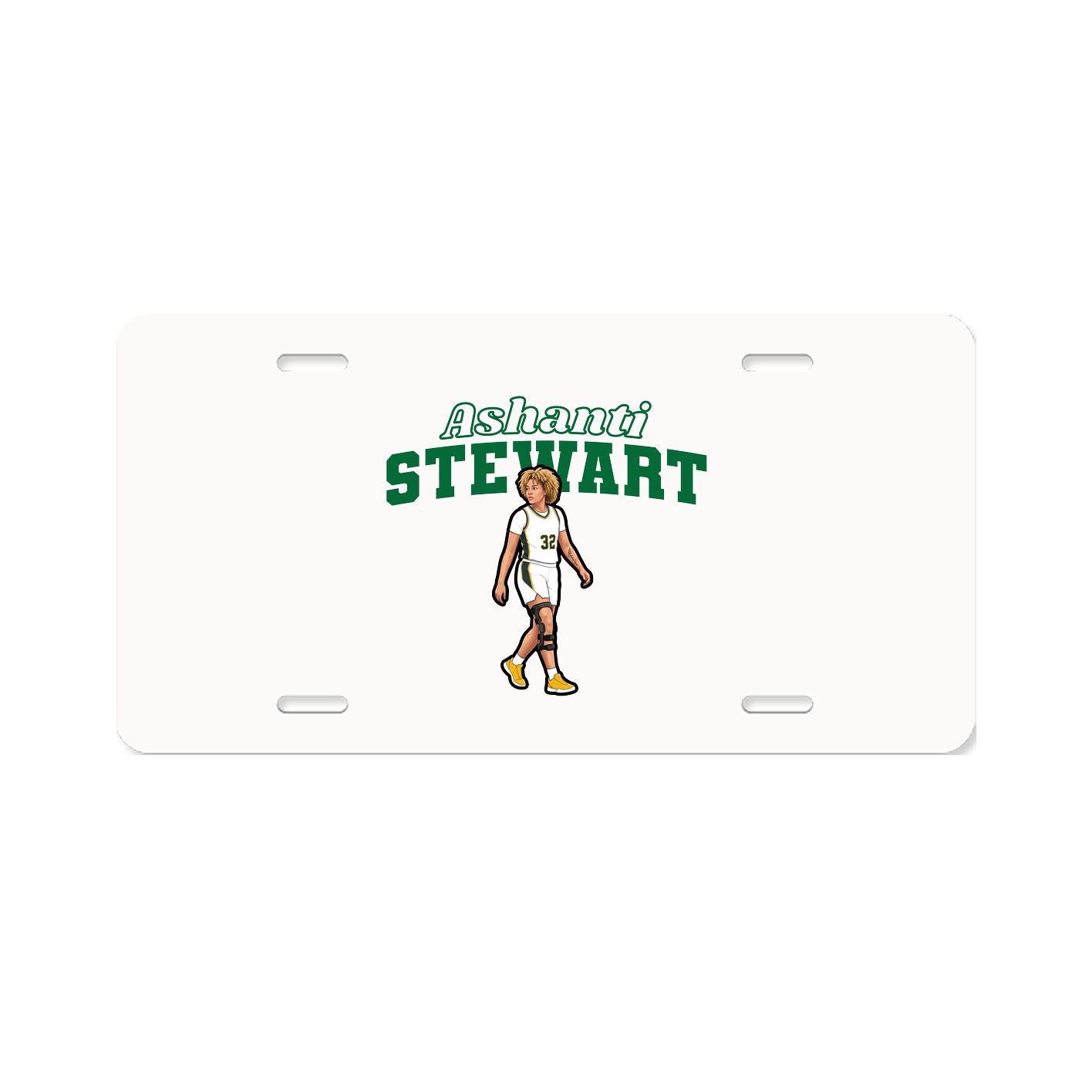License Plate — Name Arch in Classic