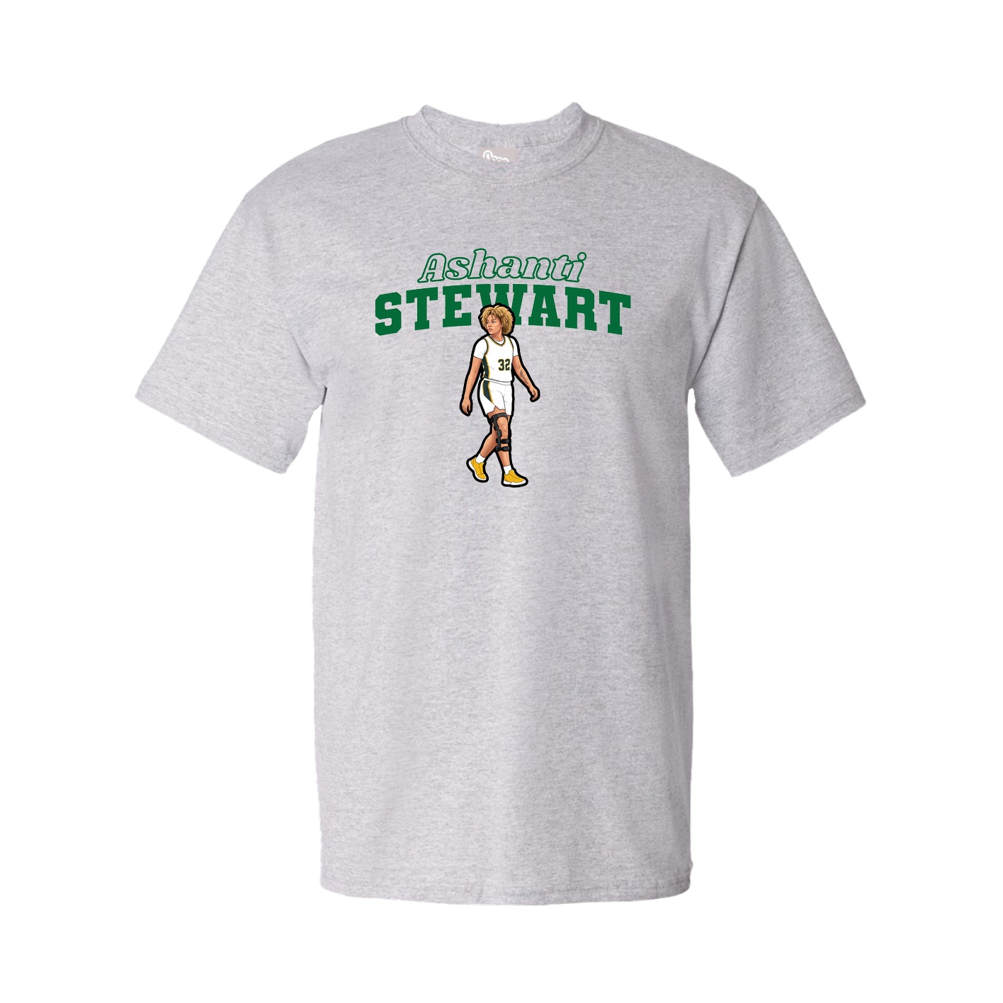 Youth Tee — Name Arch in Grey