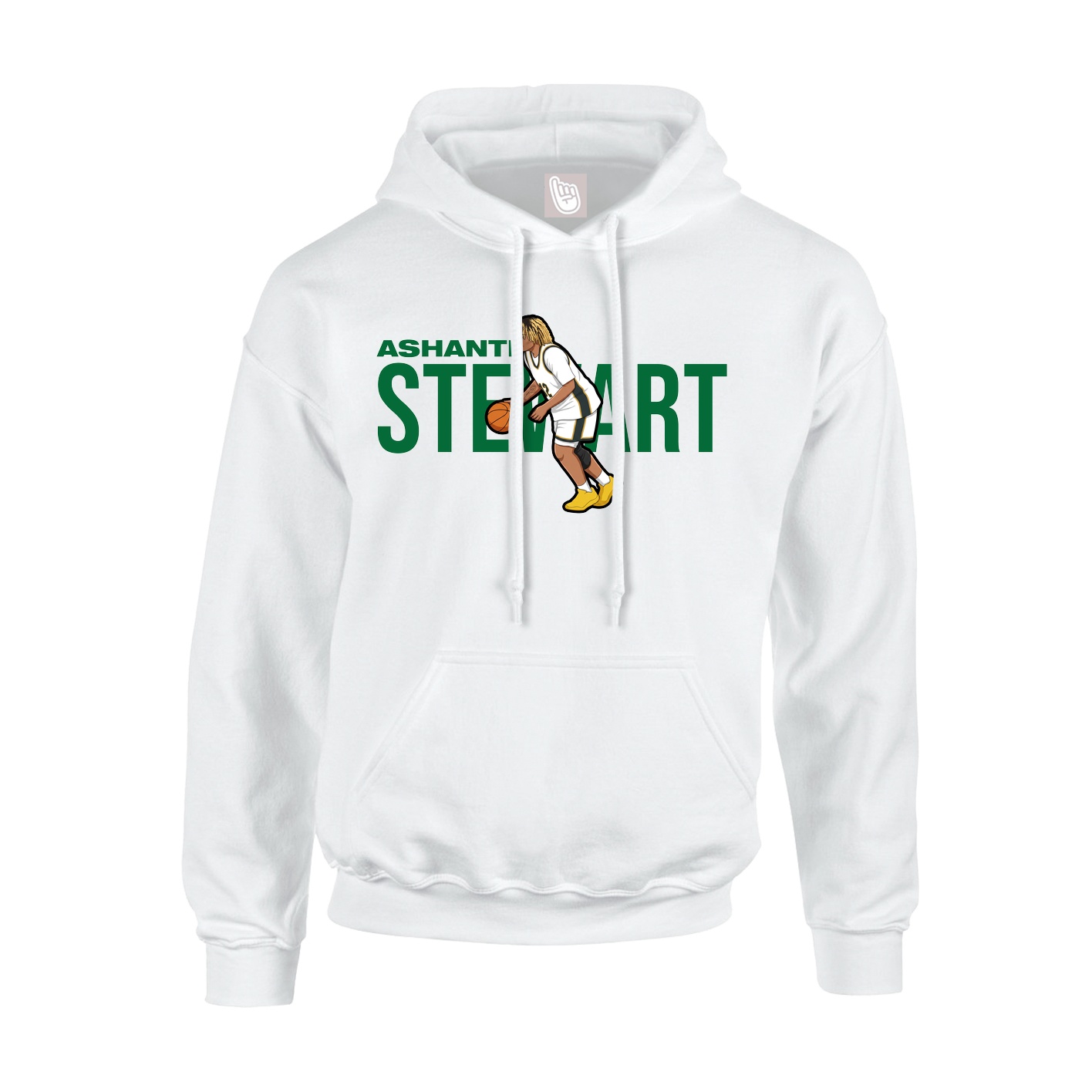 Youth Hoodie — Player Name in White