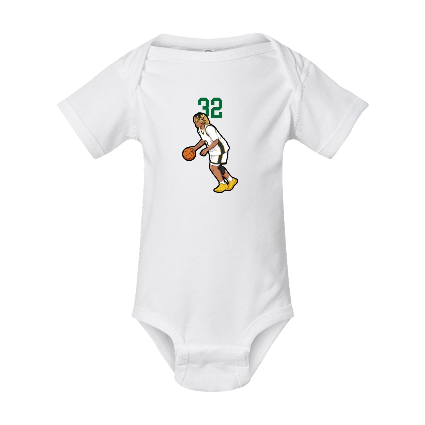 Baby Onesie — Number Top in White