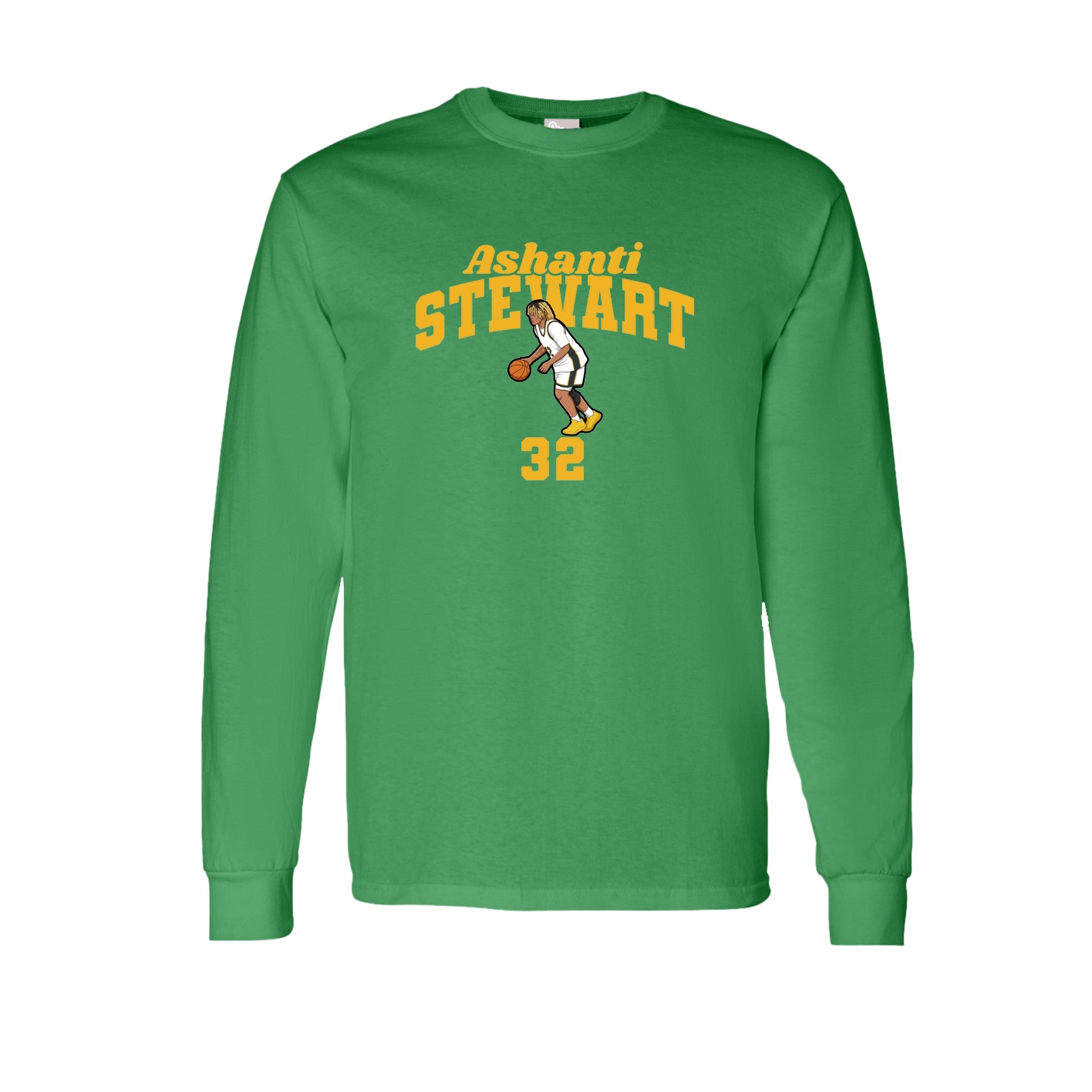 Long Sleeve Tee — Signature Arch in Green