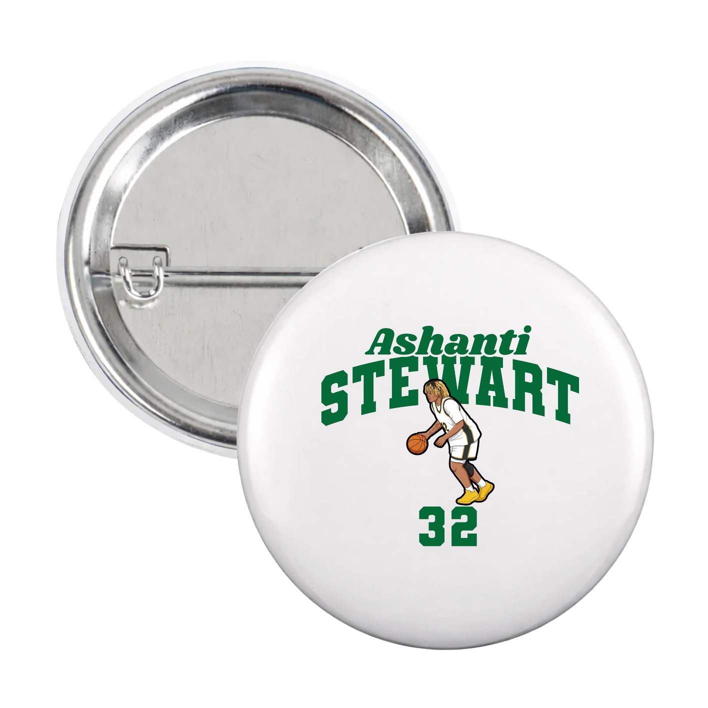 Game Day Button — Signature Arch in White