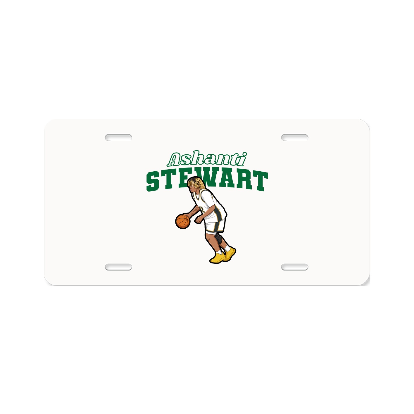 License Plate — Name Arch in Classic