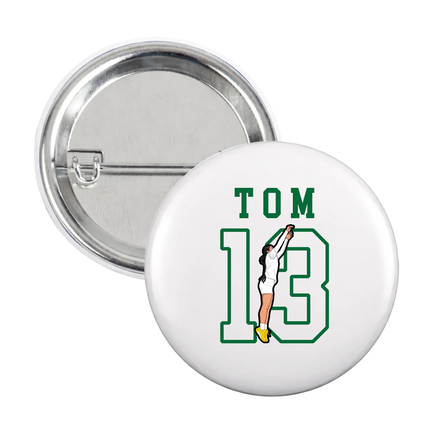 Game Day Button — Shirsey in White