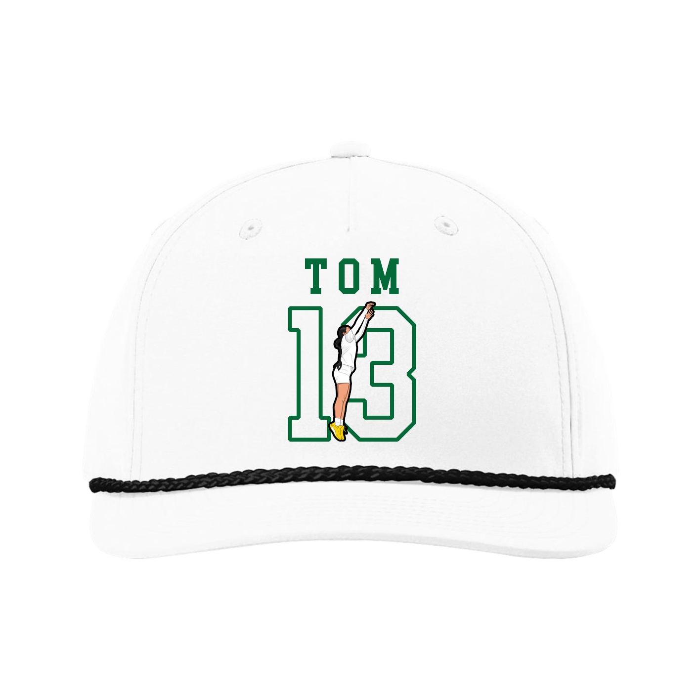 Five-Panel Classic Rope Cap — Shirsey in White