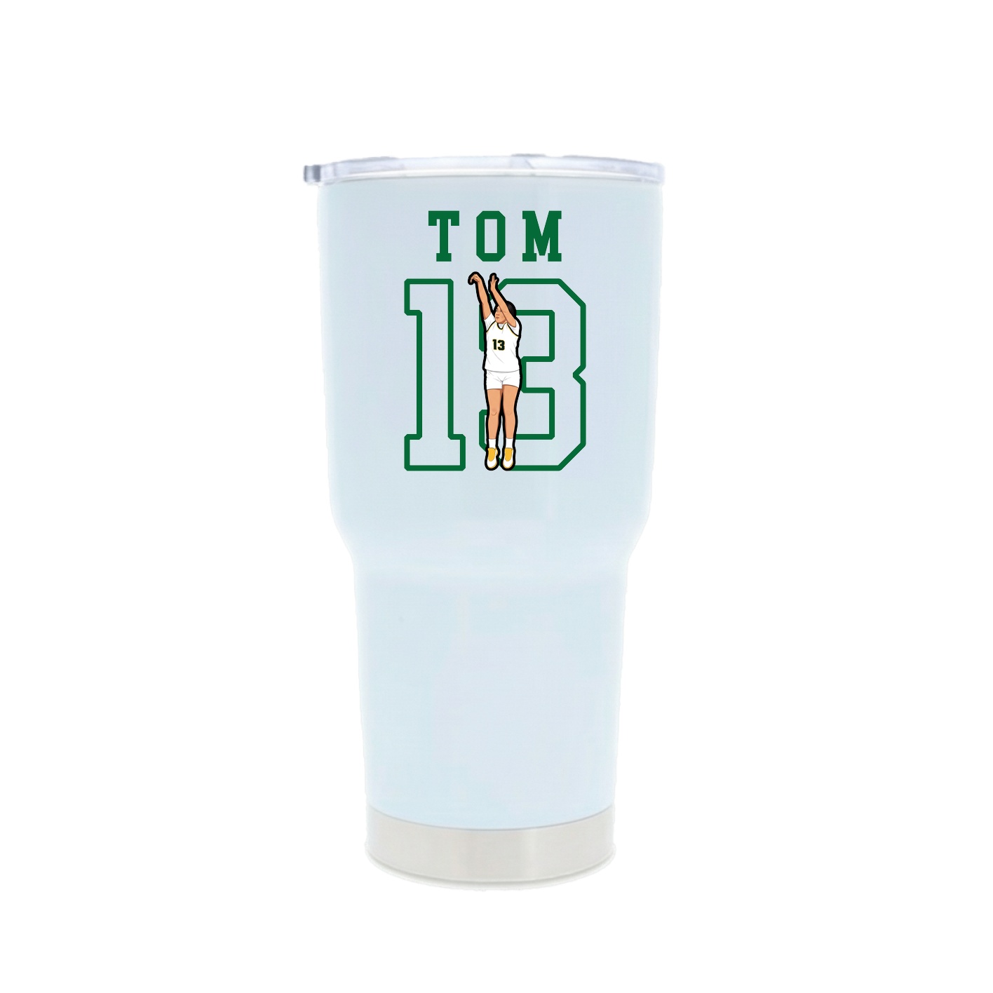 30oz Stainless Steel Tumbler — Shirsey in White