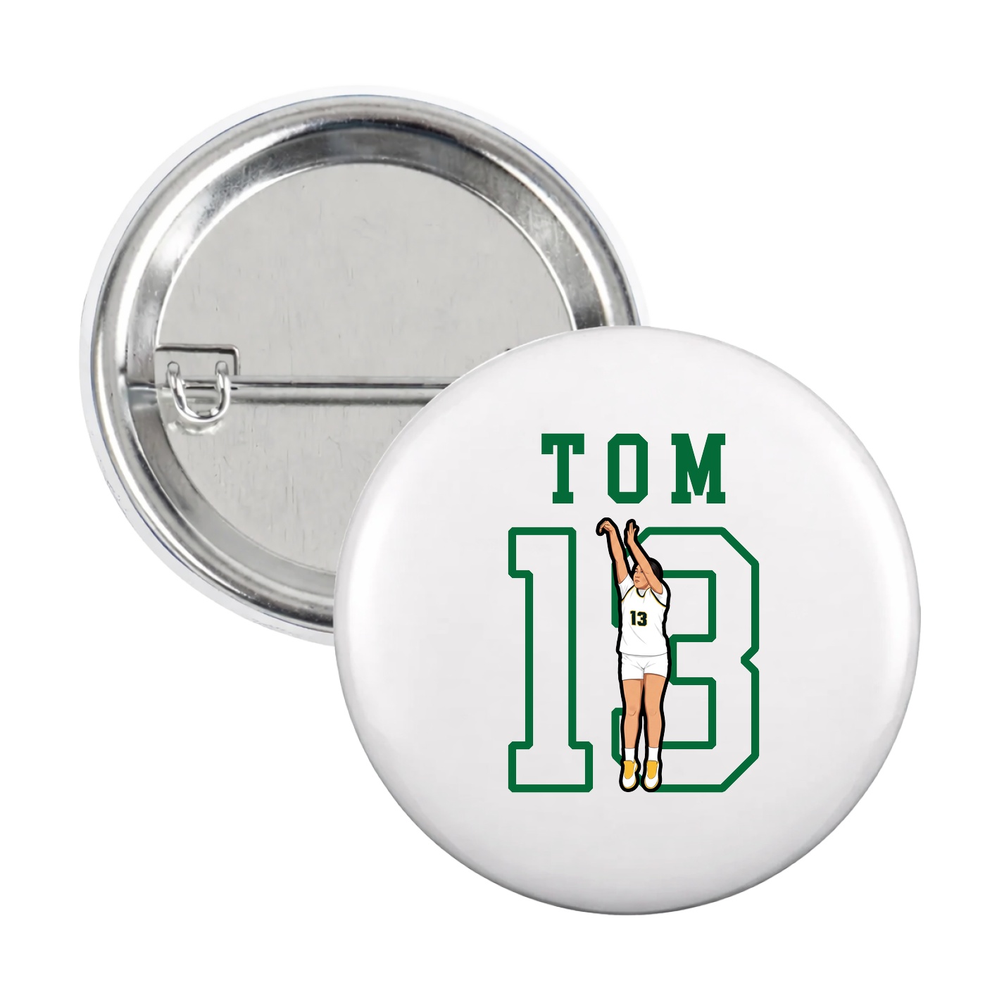 Game Day Button — Shirsey in White