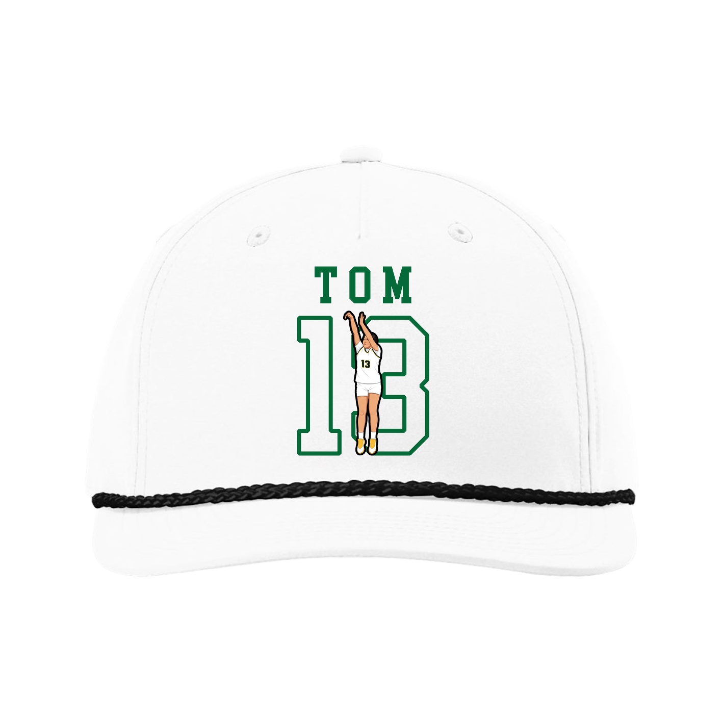 Five-Panel Classic Rope Cap — Shirsey in White