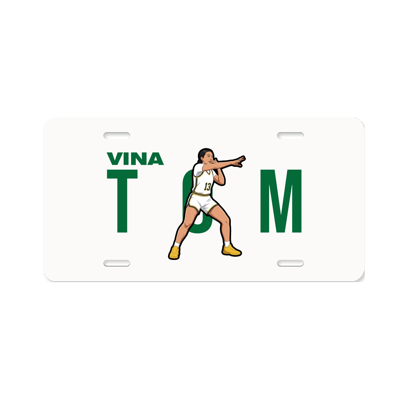 License Plate — Player Name in Classic