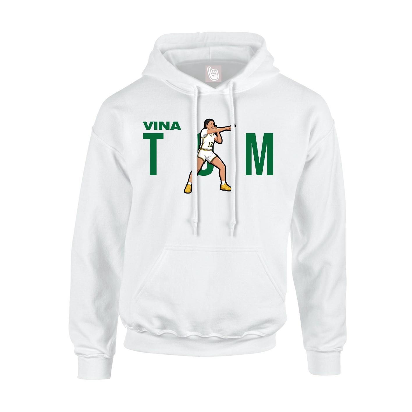 Hoodie — Player Name in White