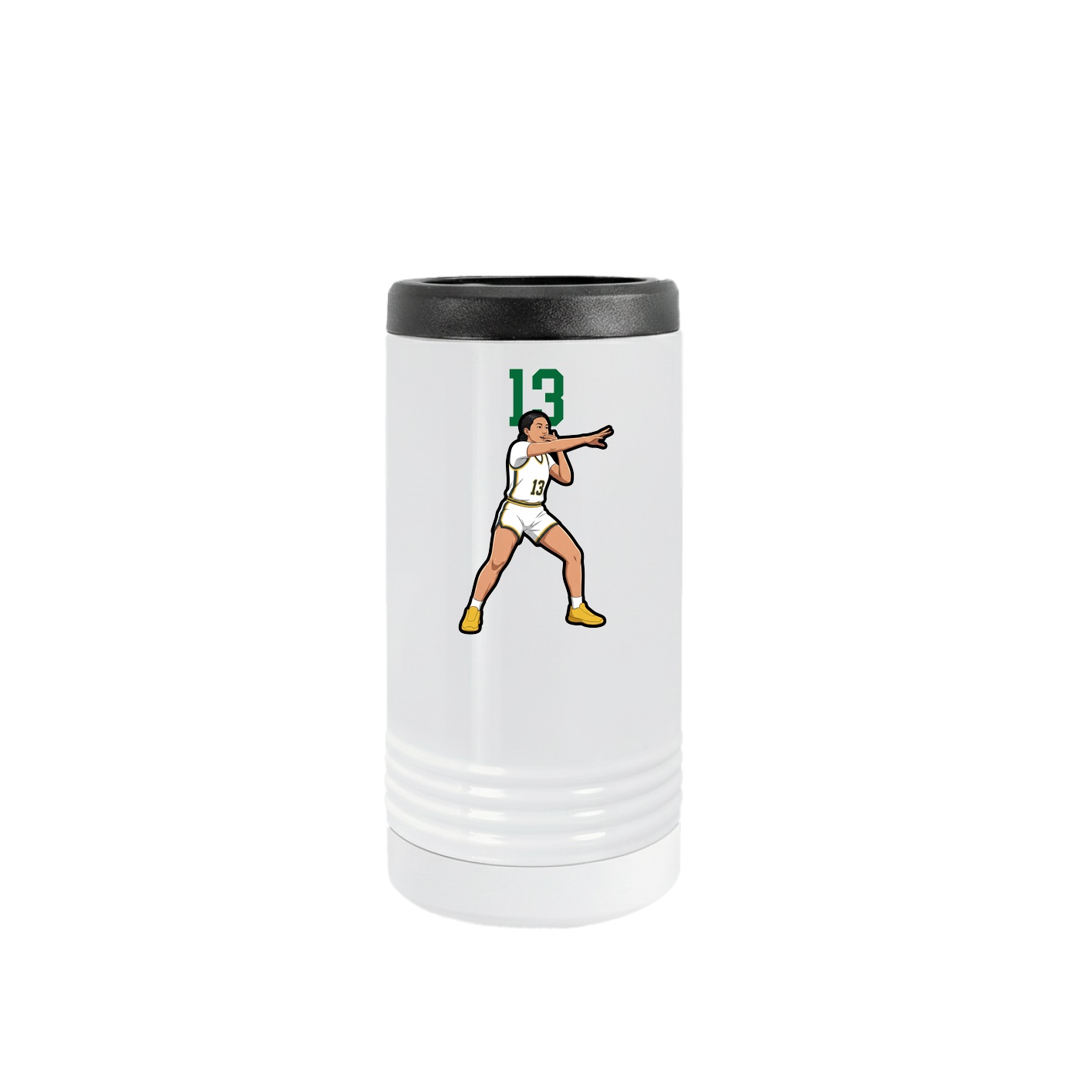 Slim Beverage Holder — Number Top in White