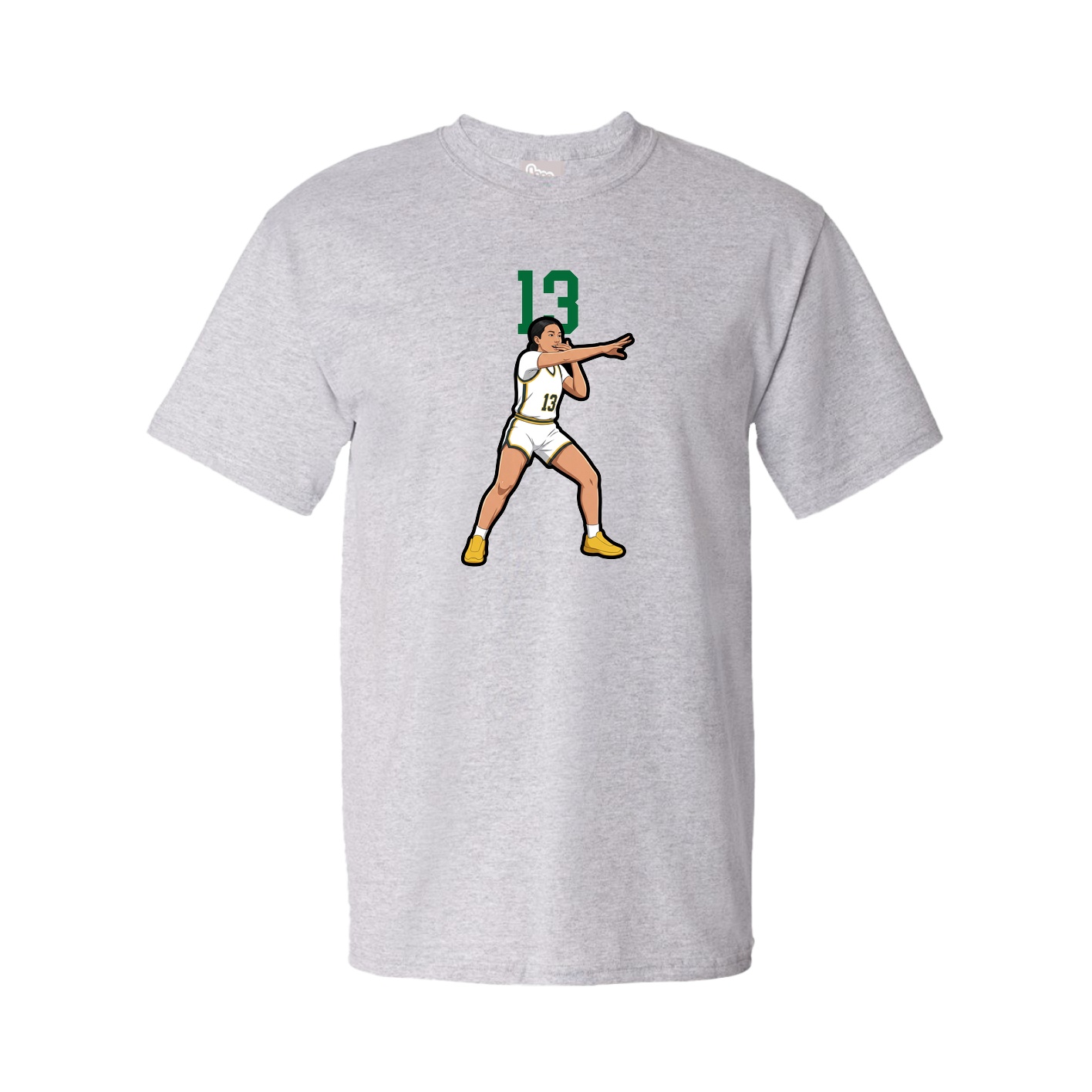 Youth Tee — Number Top in Grey