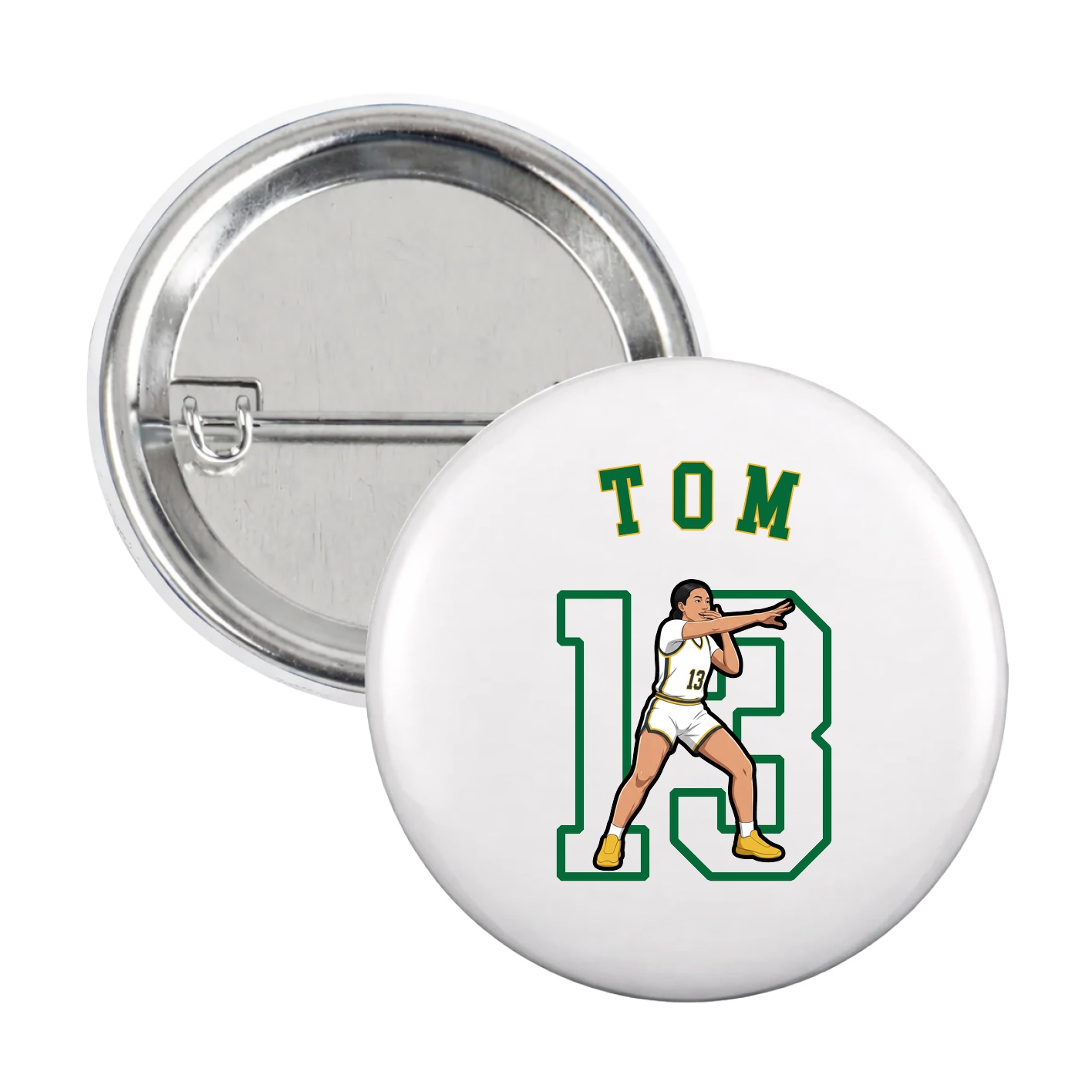 Game Day Button — Shirsey Arch in White