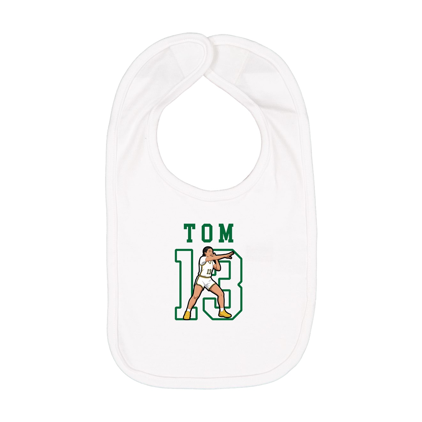 Infant Bib — Shirsey in White