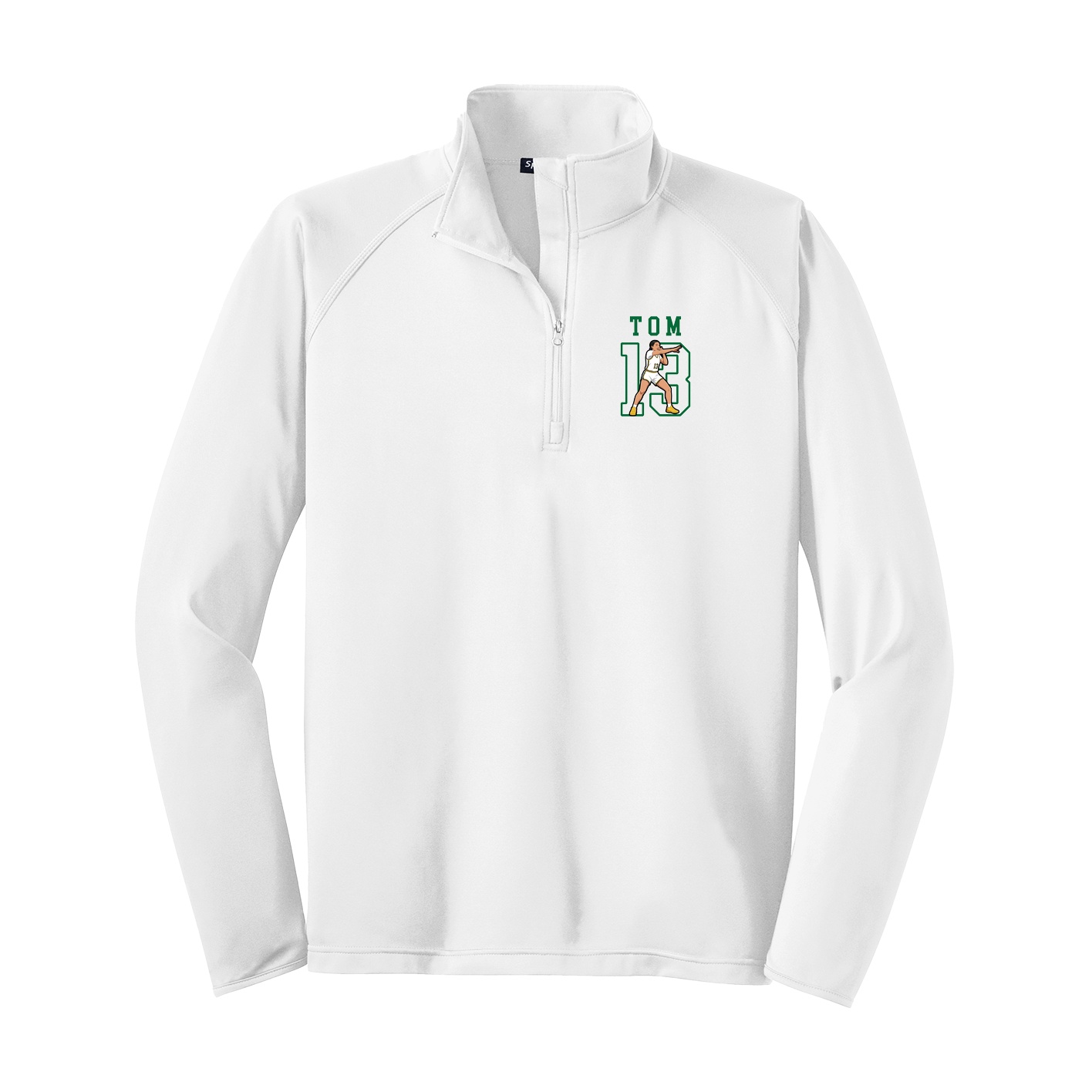 Q-Zip Pullover — Shirsey in White