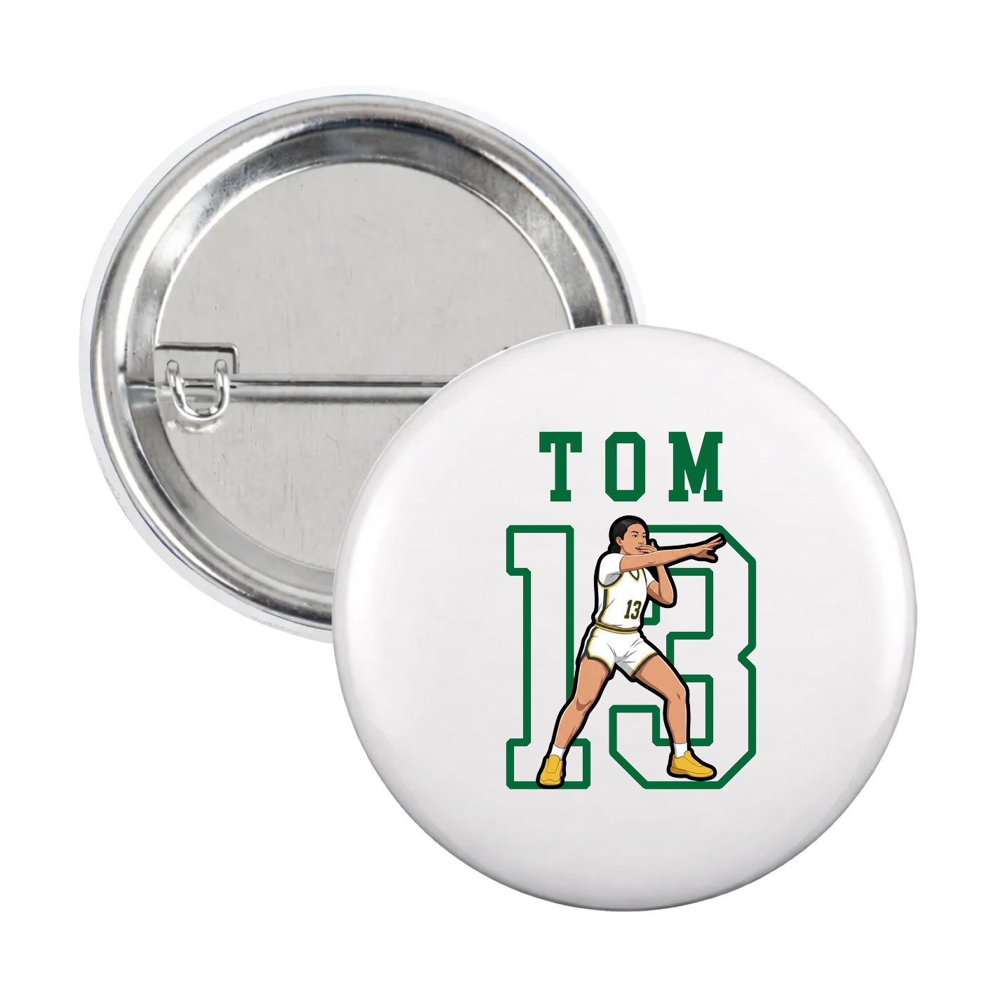 Game Day Button — Shirsey in White