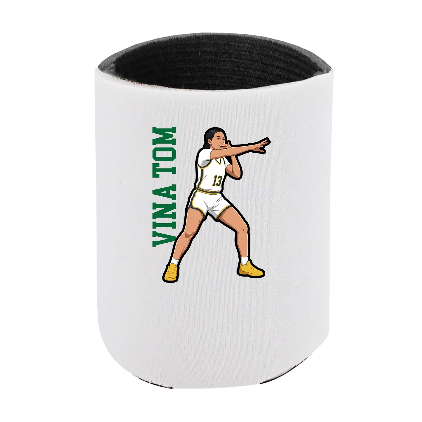 Can Holder — Name Vertical in White