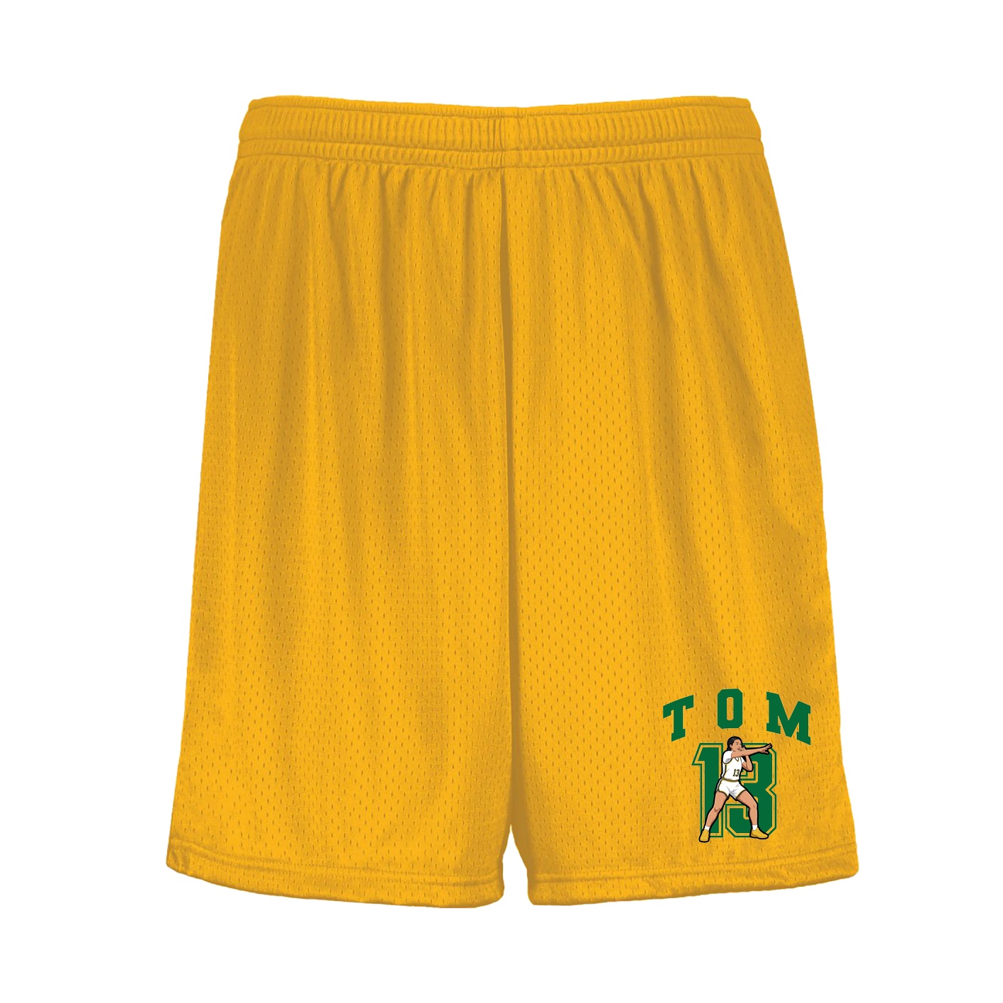 Shorts — Number in Gold
