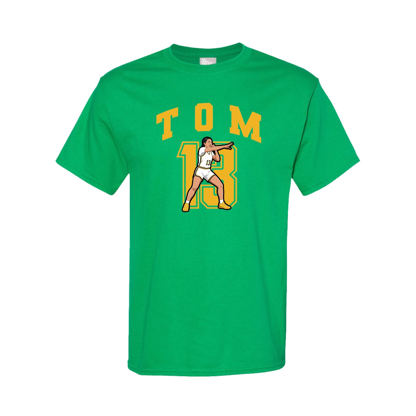 Youth Tee — Number in Green