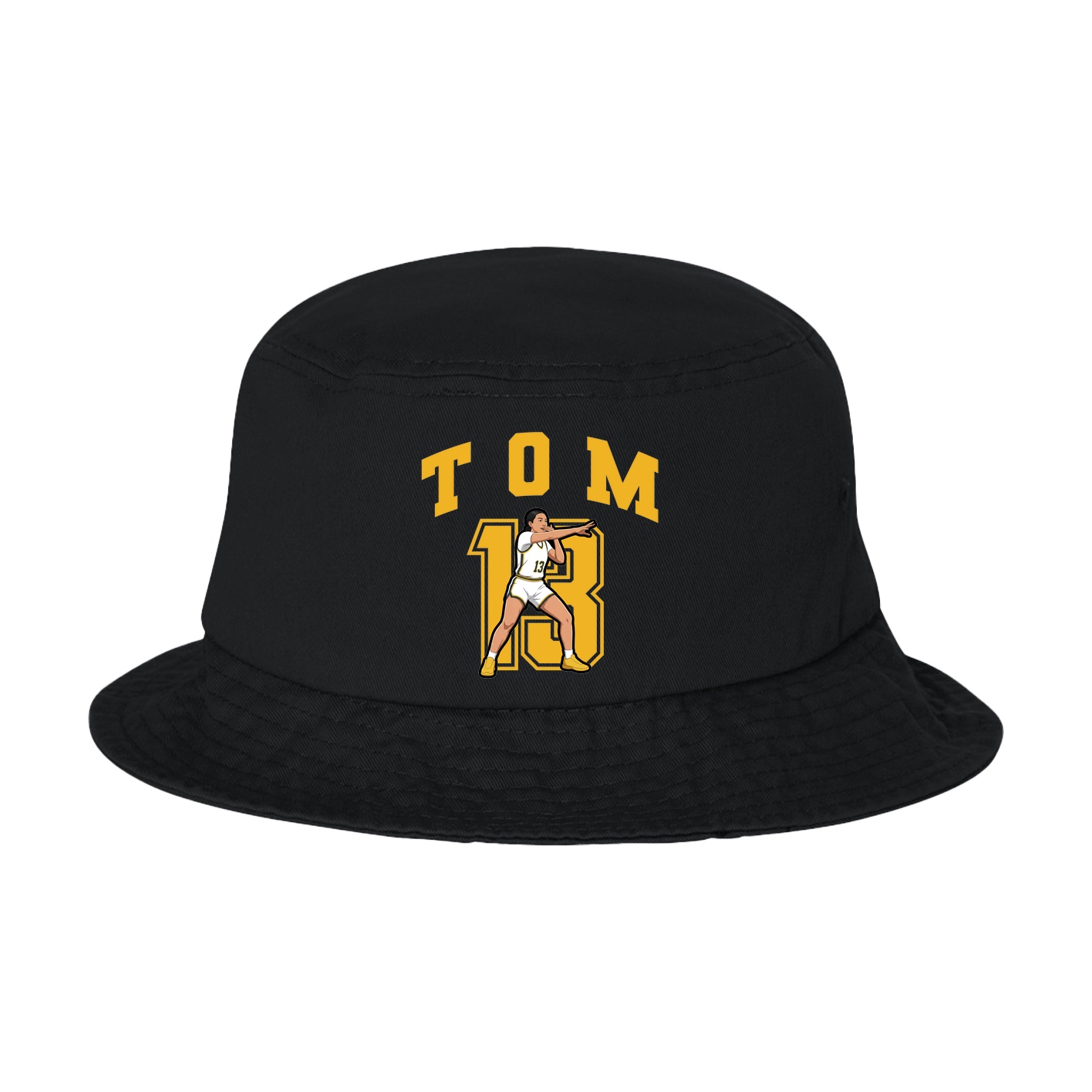 Bucket Cap — Number in Black