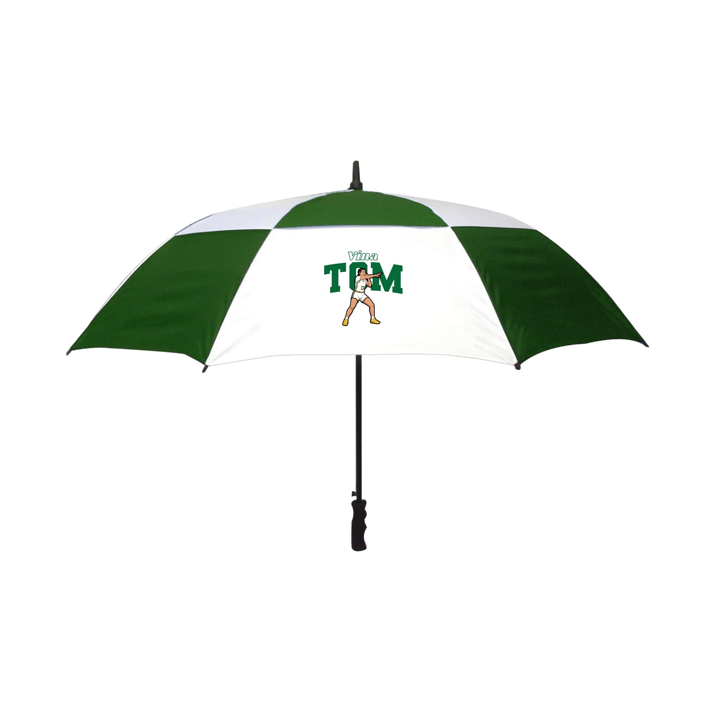 Golf Umbrella — Name Arch in White