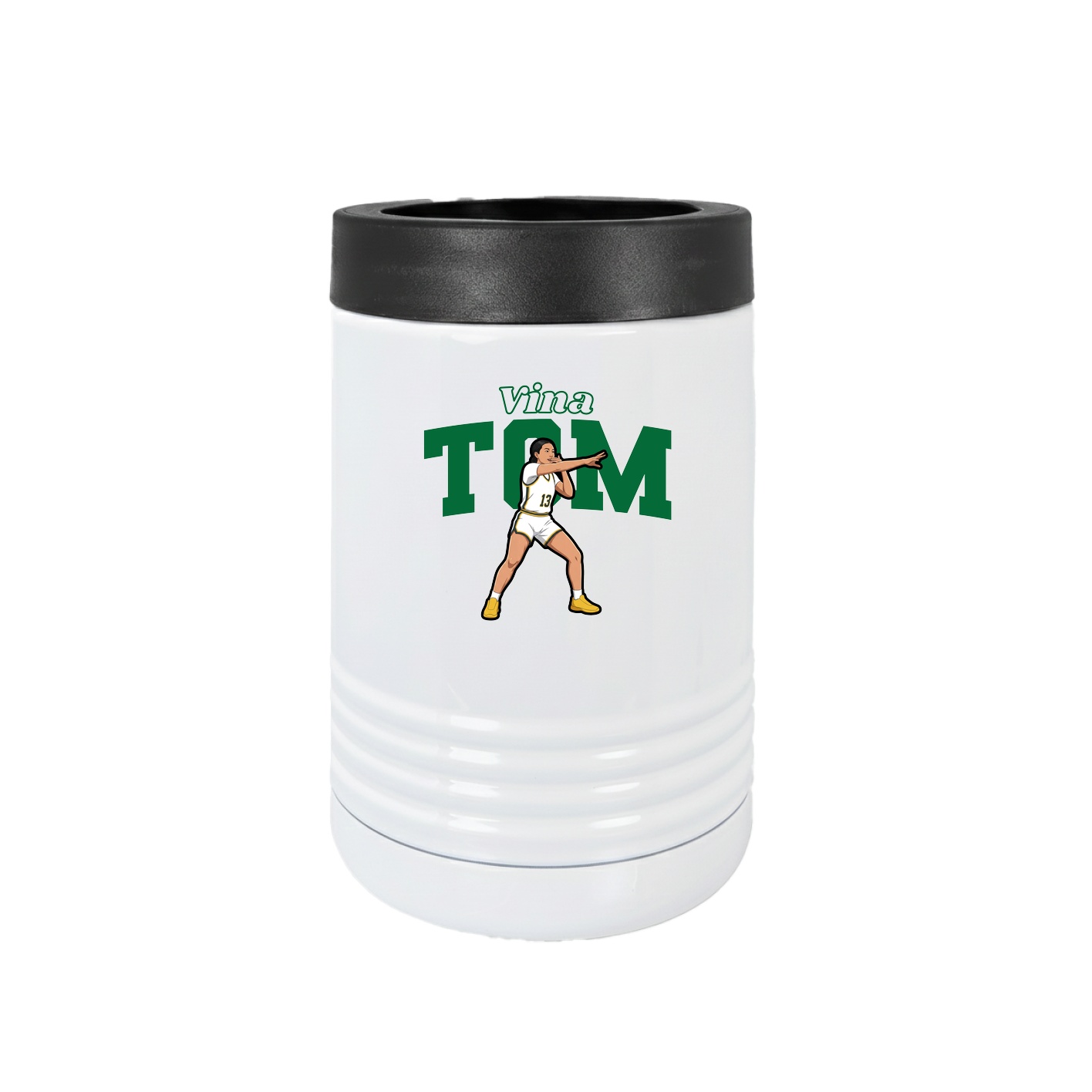 Beverage Holder — Name Arch in White