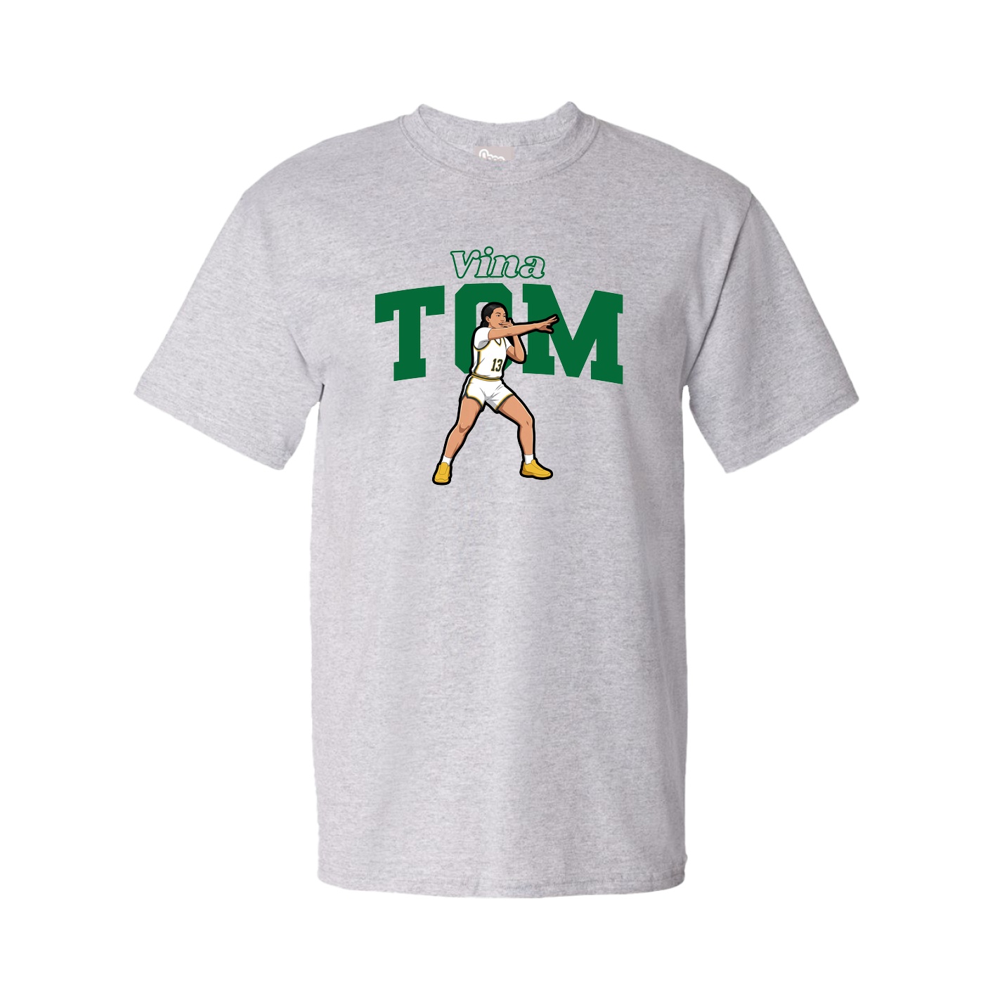 Youth Tee — Name Arch in Grey