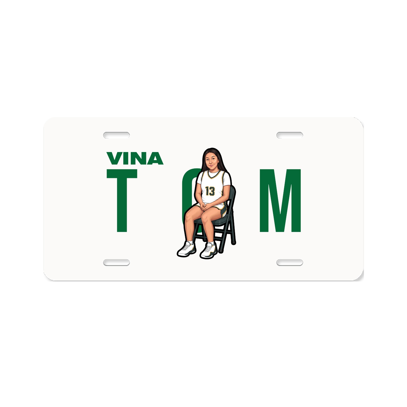 License Plate — Player Name in Classic
