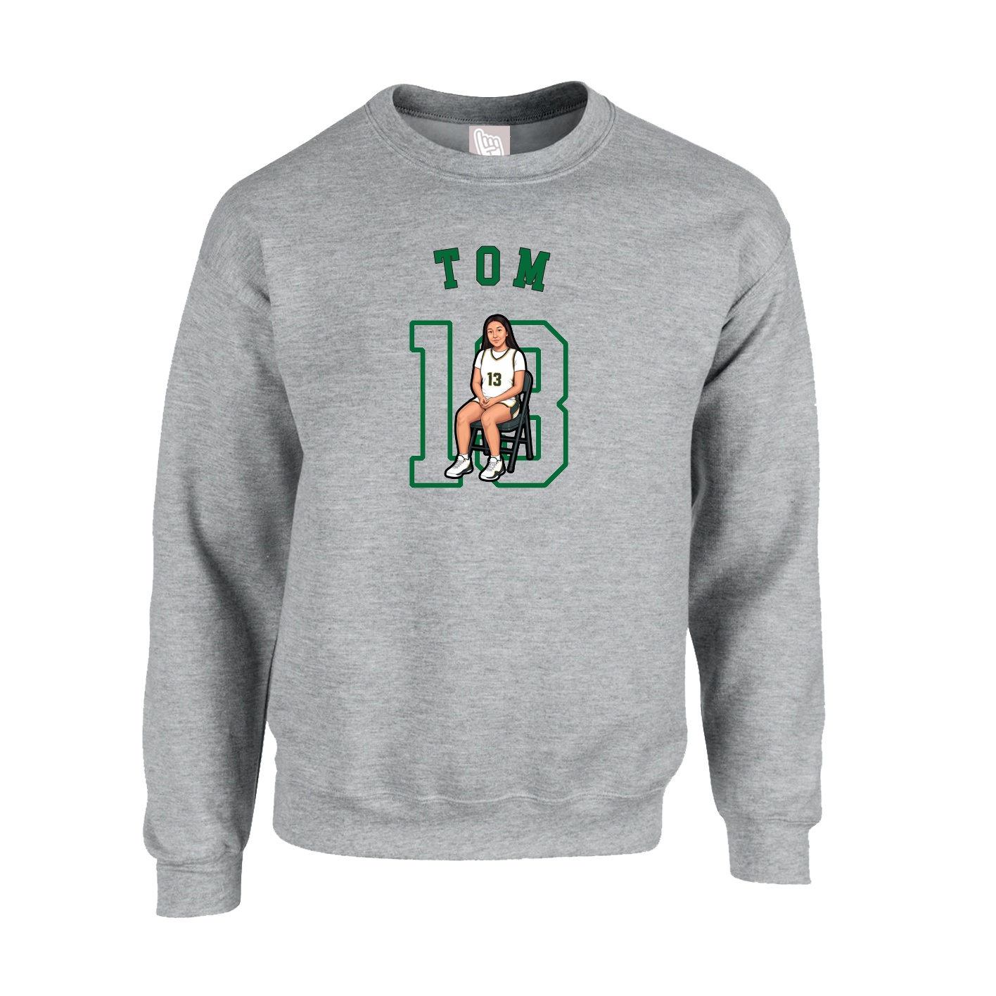 Fleece Crew — Shirsey Arch in Grey