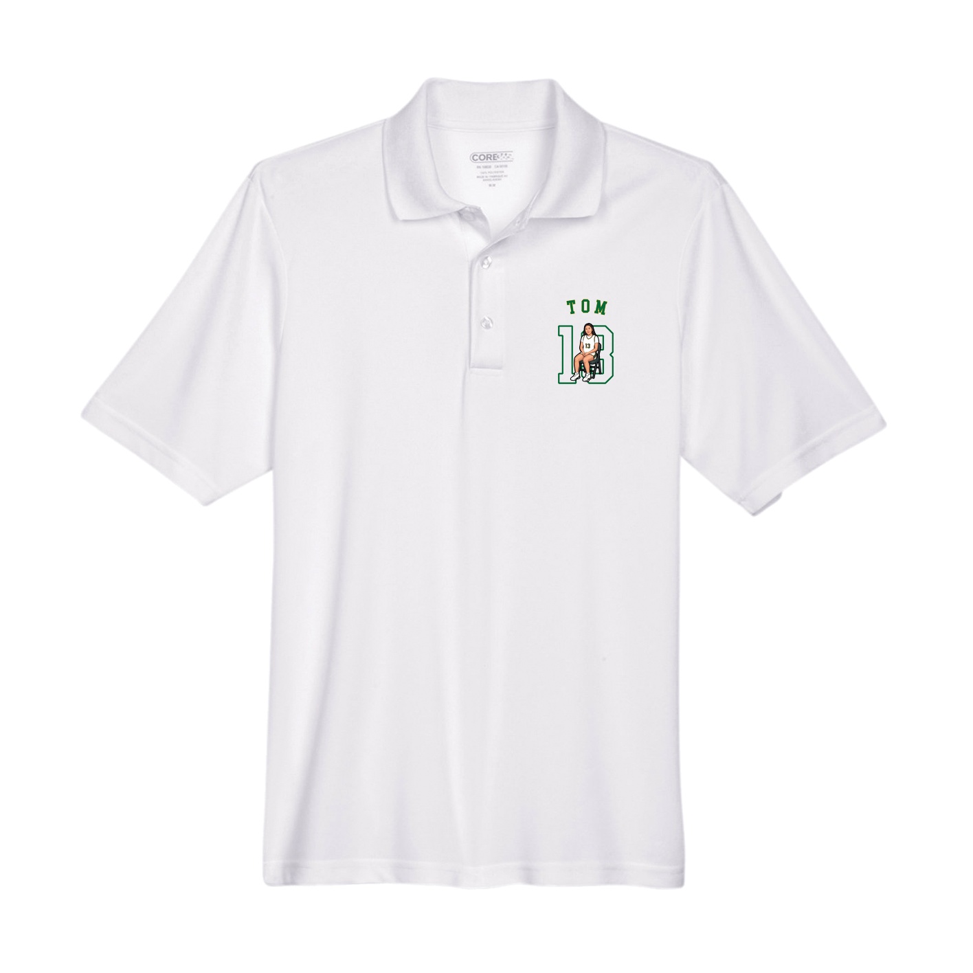 Performance Polo — Shirsey Arch in White