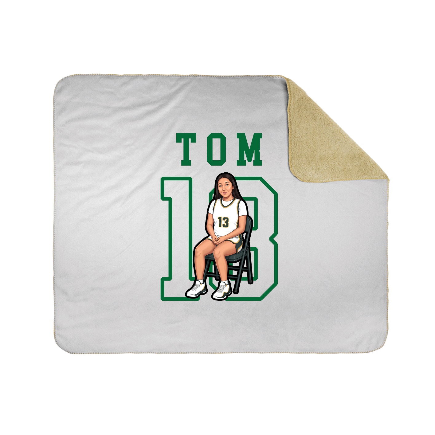 Throw Blanket — Shirsey in White