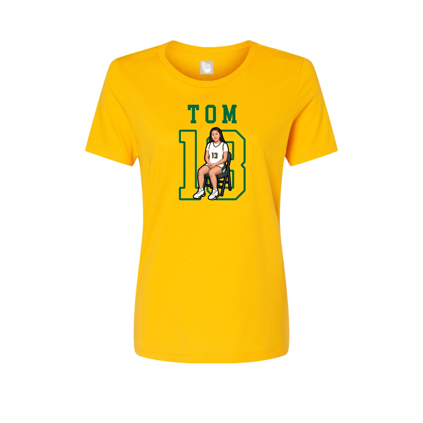 Fitted Women's Tee — Shirsey in Gold