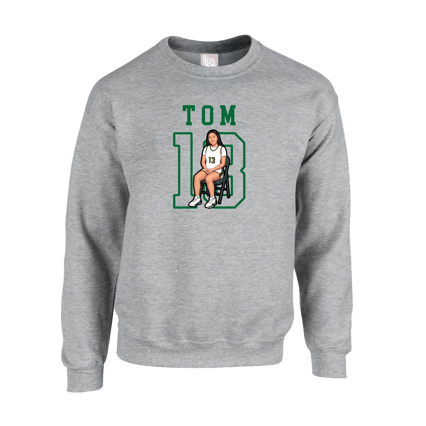Fleece Crew — Shirsey in Grey